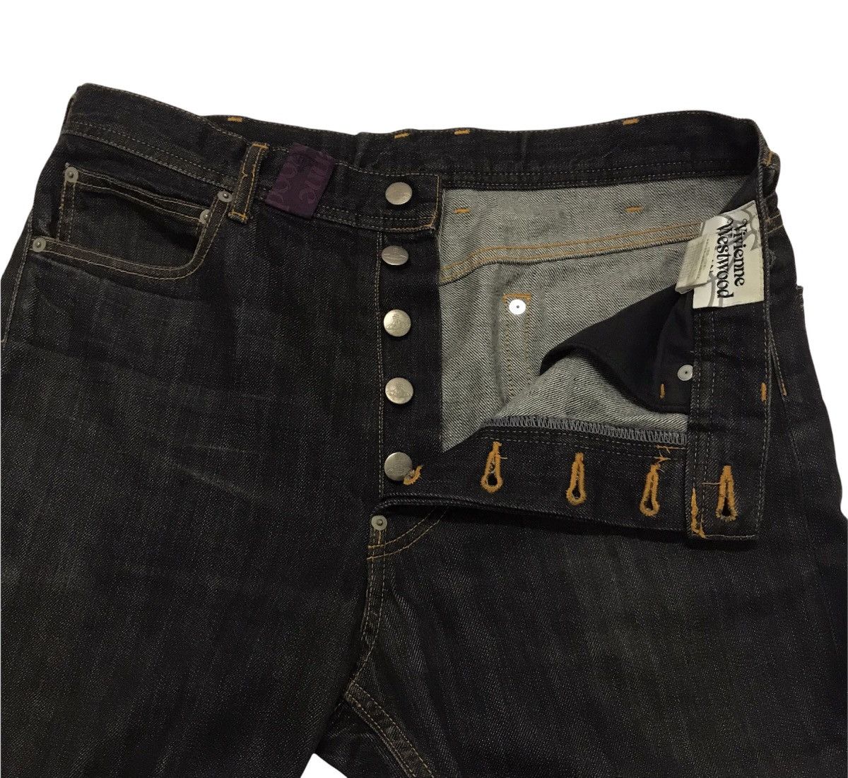 Vivienne Westwood Vivienne Westwood Big Logo Back Pocket Men Jeans Pants Size US 34 / EU 50 - 8 Thumbnail