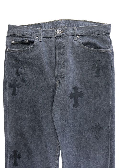 Chrome Hearts Chrome Hearts Denim Cross Patch Jeans, Grailed