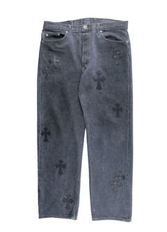 Chrome Hearts Leather Cross Blue Levi's Jeans – Savonches