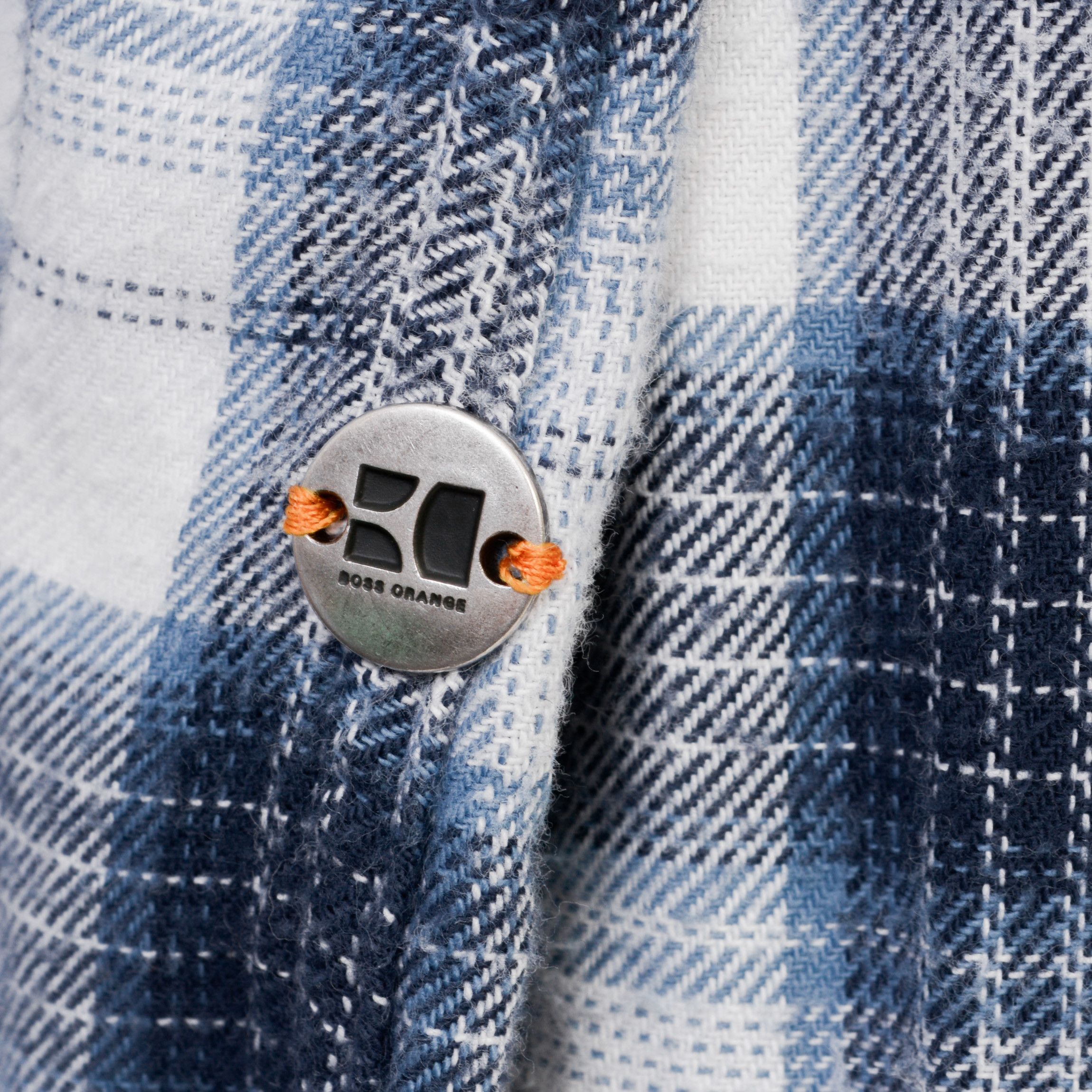 Hugo Boss Orange Label Casual Long Sleeve Check Plaid Tartan Cotton Size US M / EU 48-50 / 2 - 3 Thumbnail