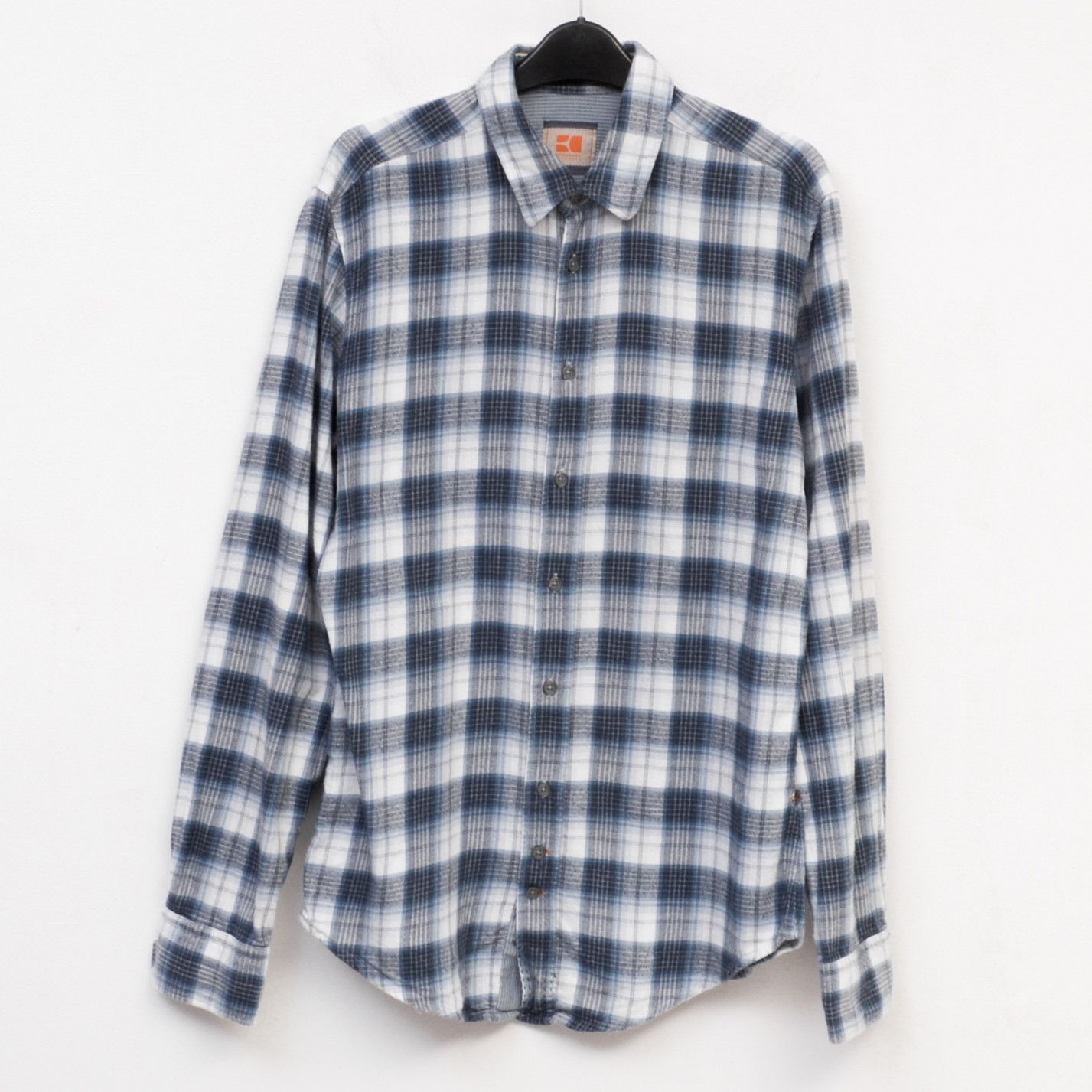 Hugo Boss Orange Label Casual Long Sleeve Check Plaid Tartan Cotton Size US M / EU 48-50 / 2 - 1 Thumbnail