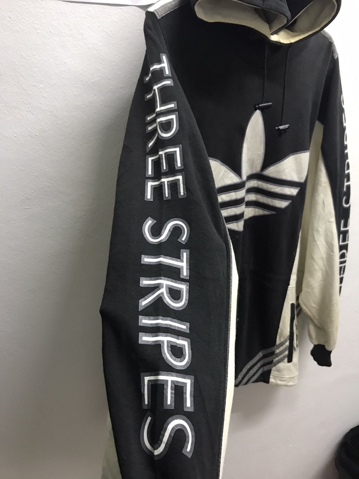 Adidas Vintage 90 Adidas Big Trefoil Descente Three Stripes Hoodie Size US L / EU 52-54 / 3 - 5 Thumbnail