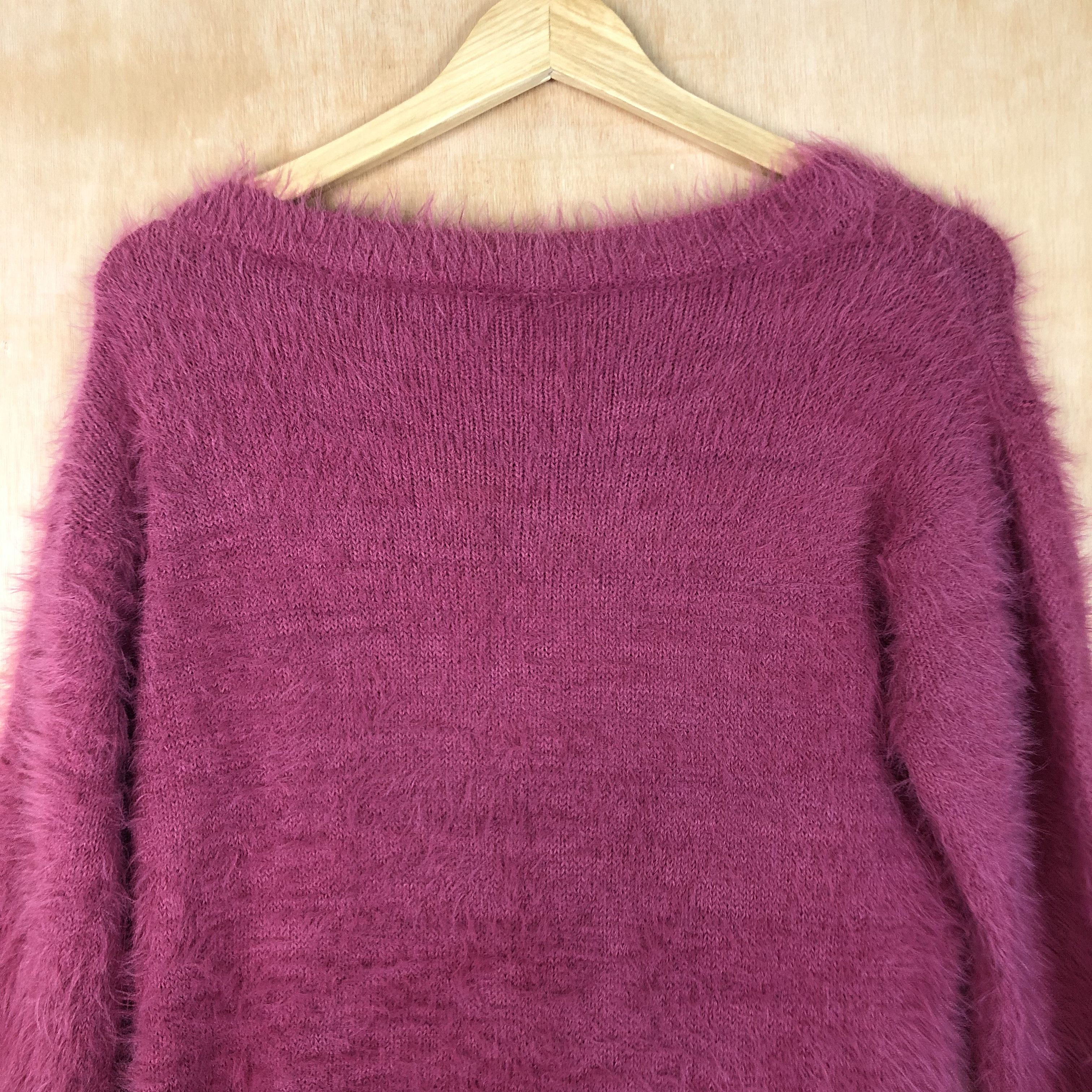 Homespun Knitwear DLL japan Pink Mohair shag shaggy fur Kniwear #c078 Size US S / EU 44-46 / 1 - 5 Thumbnail