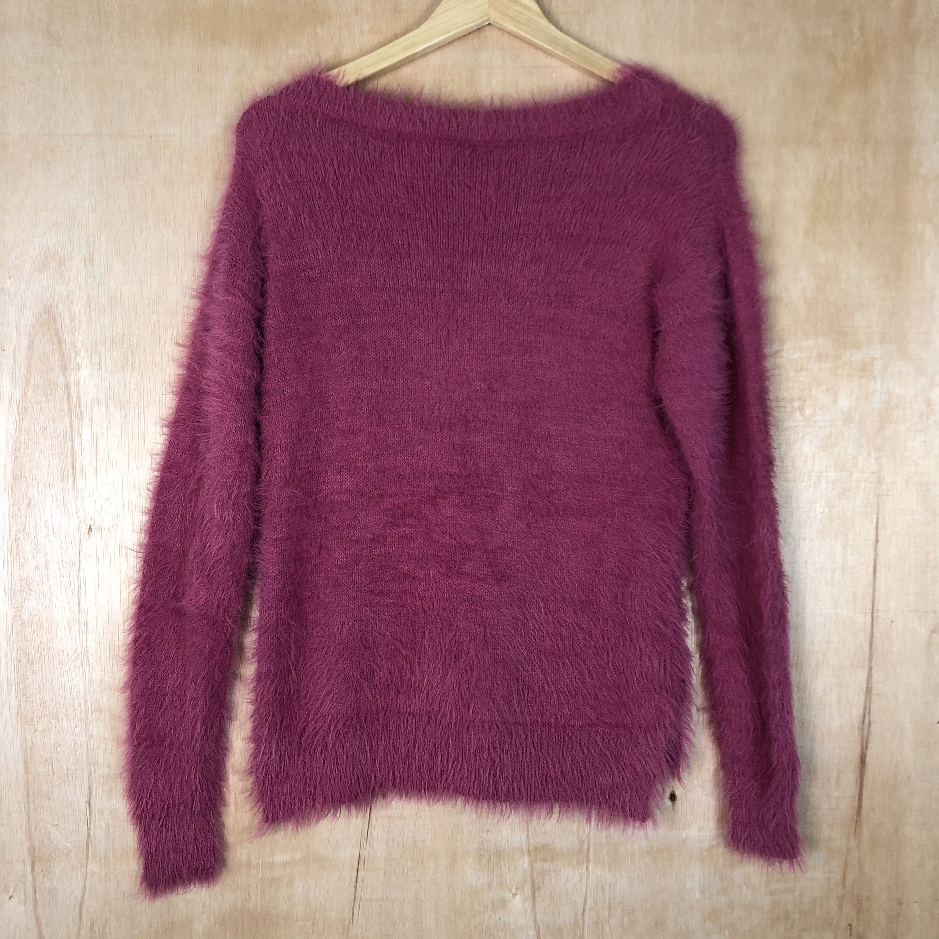 Homespun Knitwear DLL japan Pink Mohair shag shaggy fur Kniwear #c078 Size US S / EU 44-46 / 1 - 4 Thumbnail