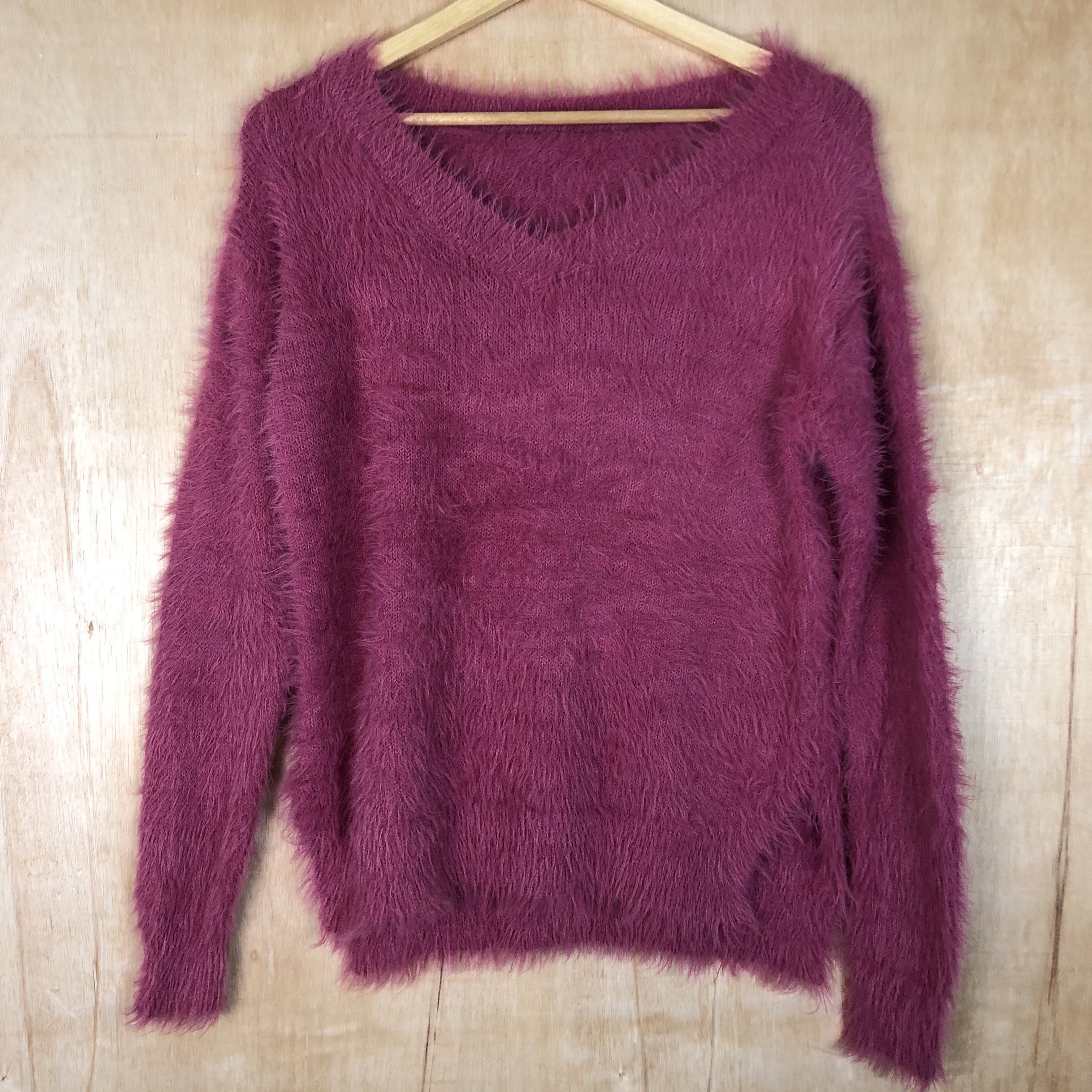 Homespun Knitwear DLL japan Pink Mohair shag shaggy fur Kniwear #c078 Size US S / EU 44-46 / 1 - 3 Thumbnail