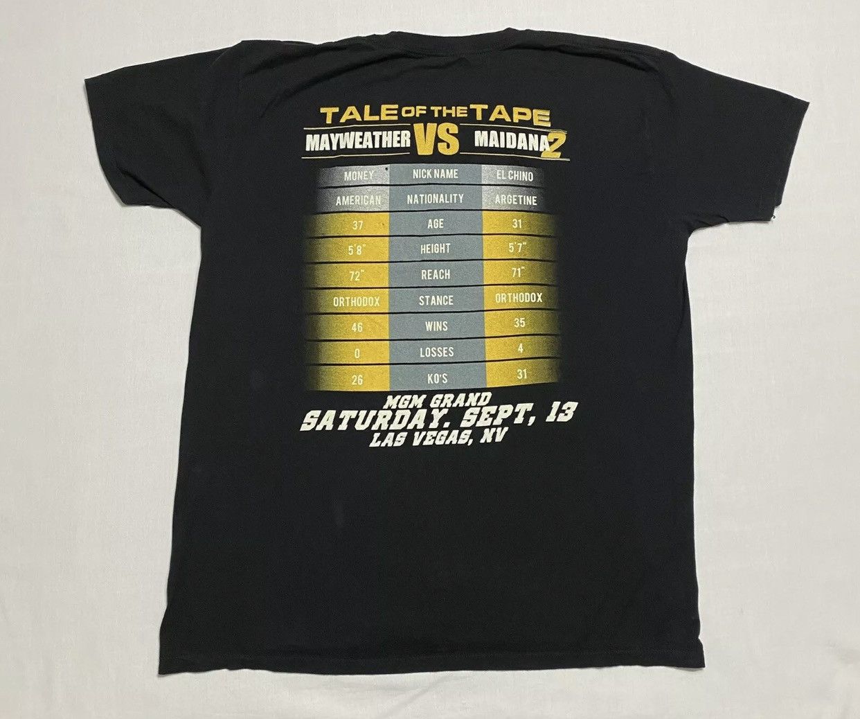 Sports Specialties × Vintage Boxing Vintage Tee: Floyd MAYWEATHER Vs MAIDANA 2 Mens XL Size US XL / EU 56 / 4 - 6 Thumbnail