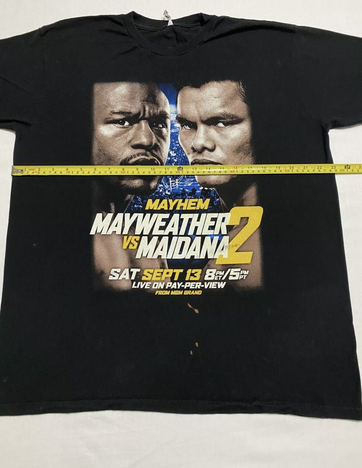 Sports Specialties × Vintage Boxing Vintage Tee: Floyd MAYWEATHER Vs MAIDANA 2 Mens XL Size US XL / EU 56 / 4 - 4 Thumbnail