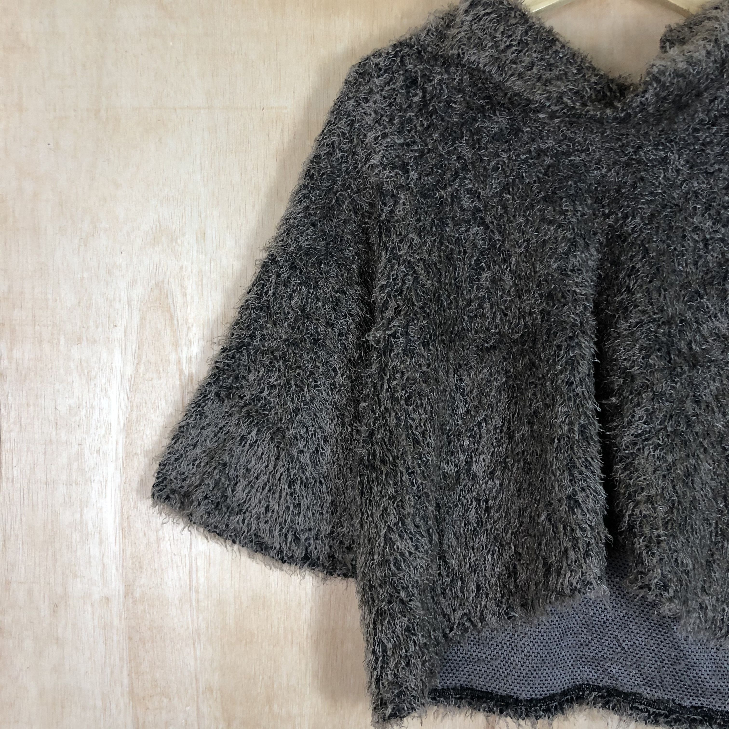 Homespun Knitwear × Japanese Brand DLL Fashion Message Brown Shag Shaggy Knitwear #c077 Size US M / EU 48-50 / 2 - 3 Thumbnail