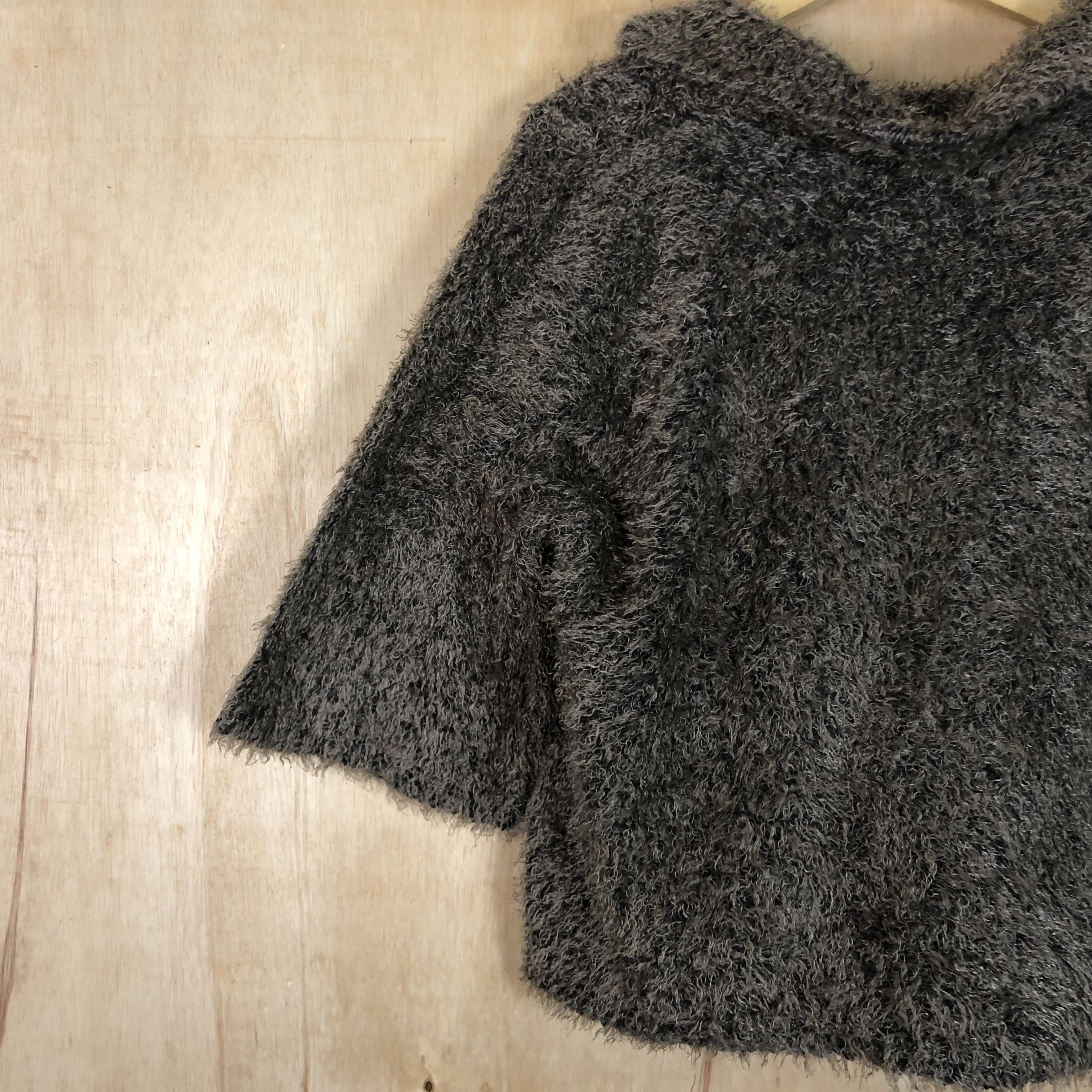 Homespun Knitwear × Japanese Brand DLL Fashion Message Brown Shag Shaggy Knitwear #c077 Size US M / EU 48-50 / 2 - 8 Thumbnail