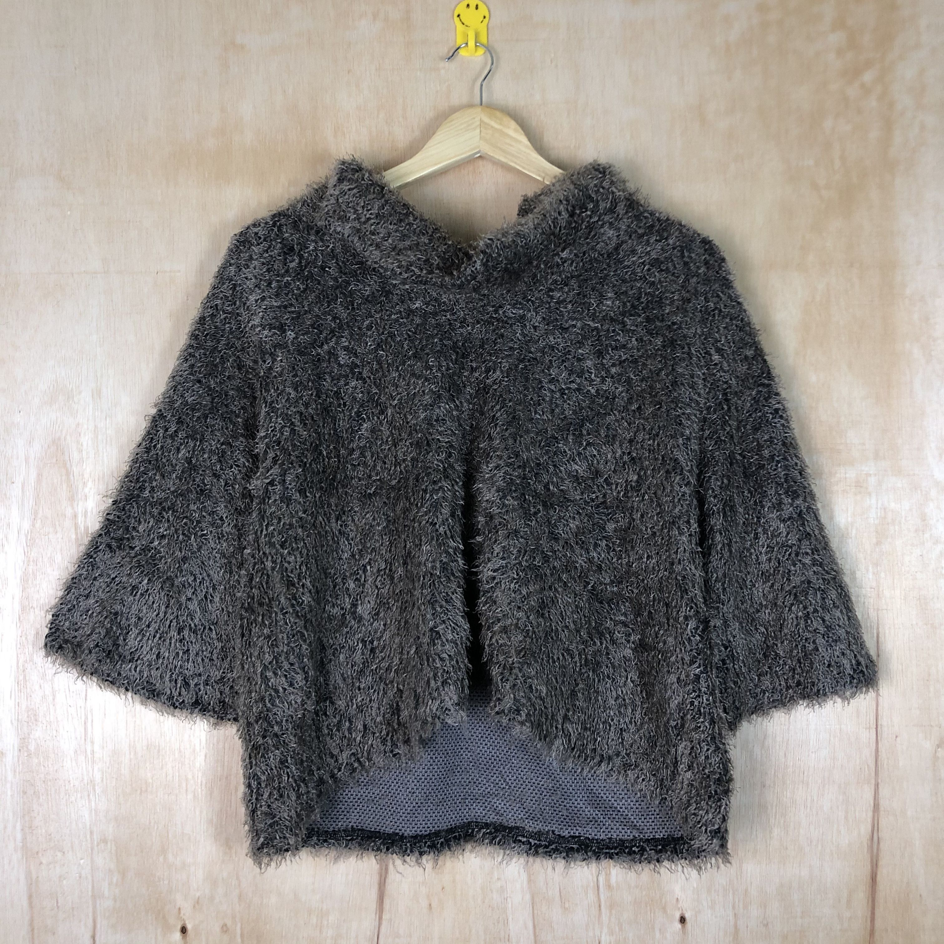 Homespun Knitwear × Japanese Brand DLL Fashion Message Brown Shag Shaggy Knitwear #c077 Size US M / EU 48-50 / 2 - 1 Thumbnail
