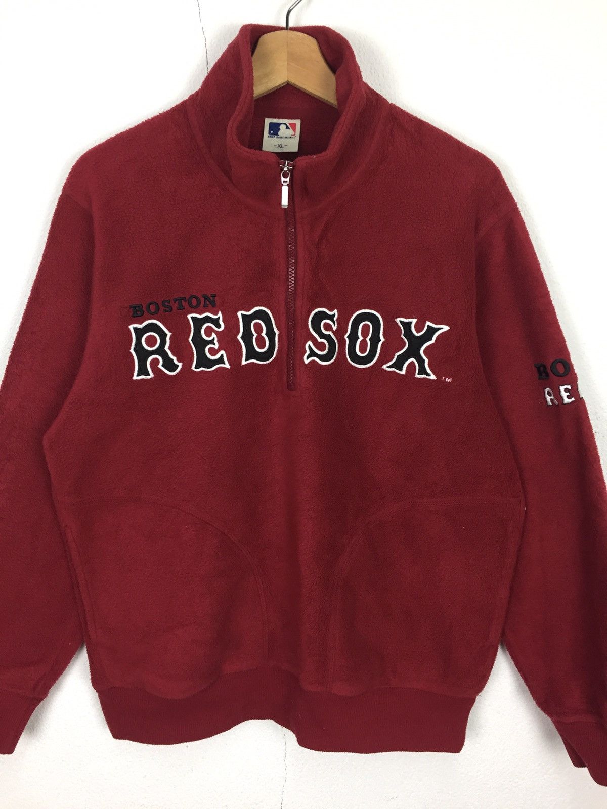 MLB Vintage Boston Red Sox Baseball Team MLB Big logo sweatshirt Size US XL / EU 56 / 4 - 2 Thumbnail