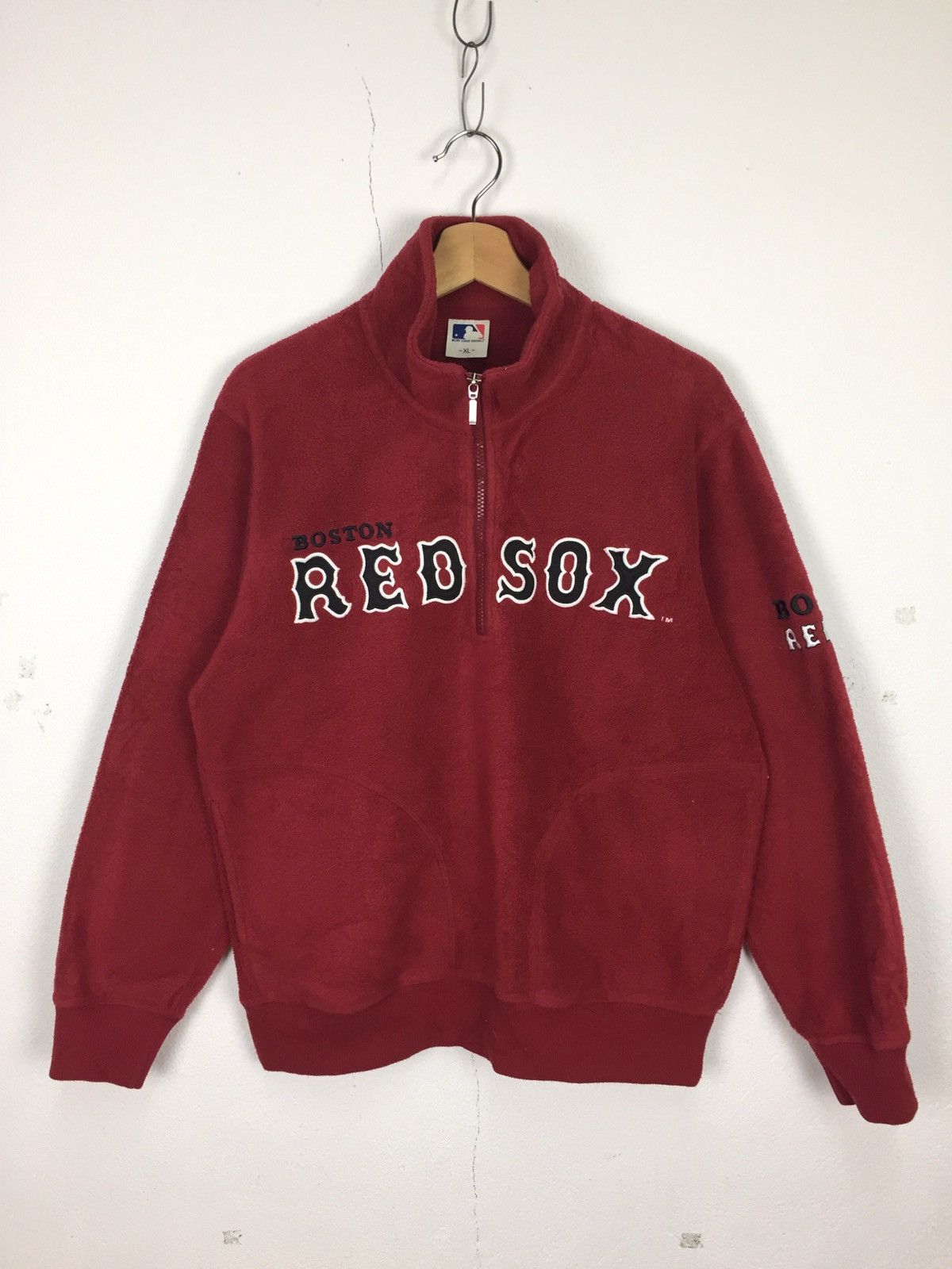MLB Vintage Boston Red Sox Baseball Team MLB Big logo sweatshirt Size US XL / EU 56 / 4 - 1 Thumbnail