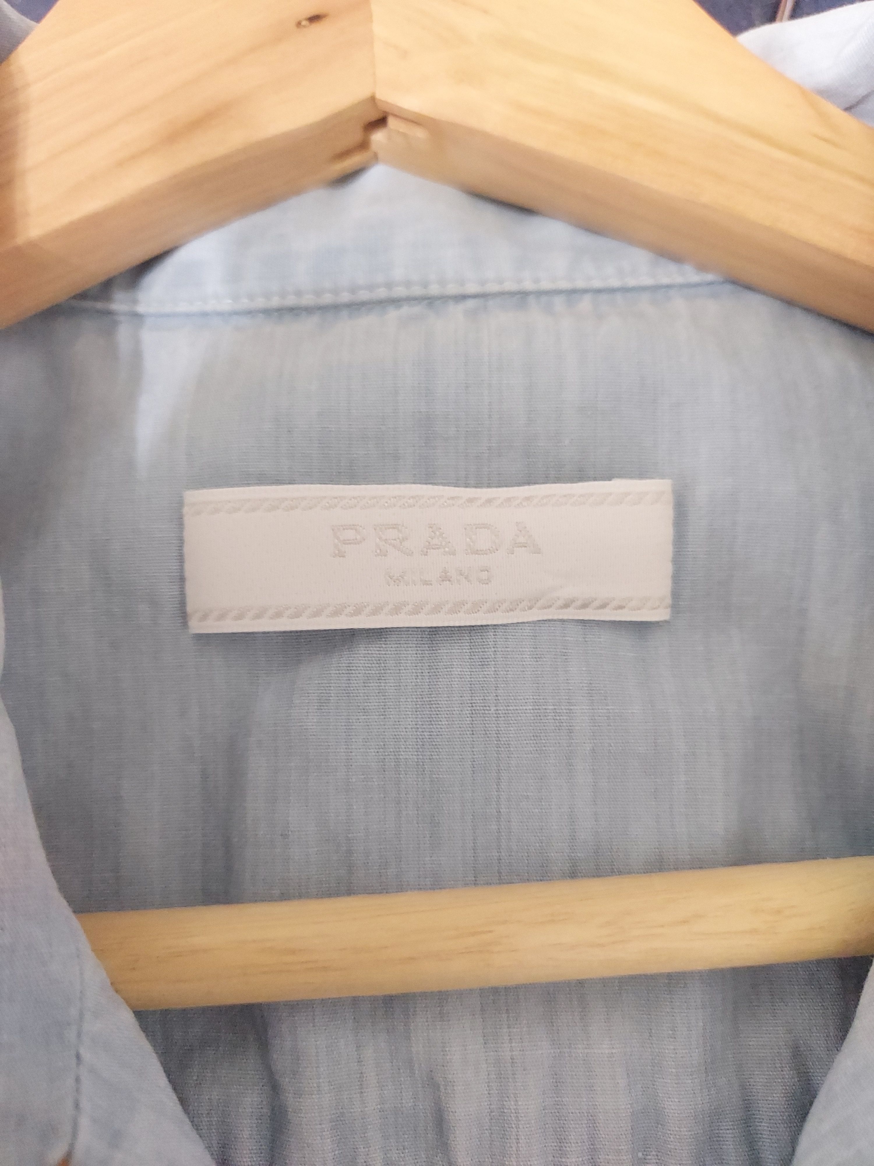 Prada Prada light blue camp collar short sleeved shirt Size US S / EU 44-46 / 1 - 3 Thumbnail