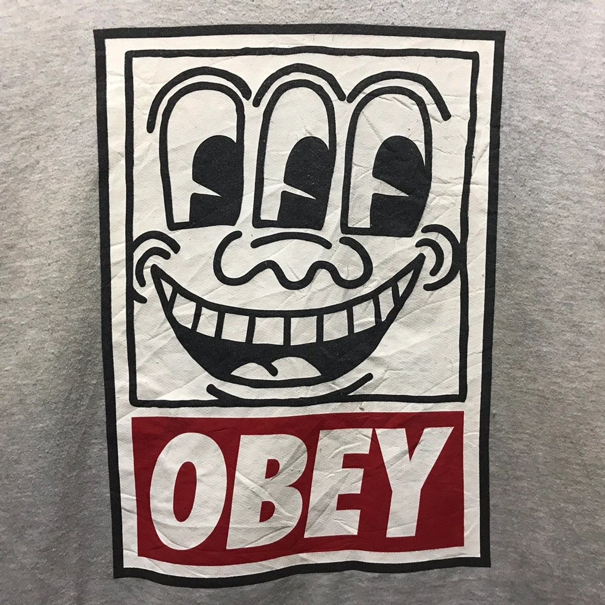 Keith Haring × Obey Vintage Obey X Keith Haring pop art sweatshirt Size US L / EU 52-54 / 3 - 3 Thumbnail