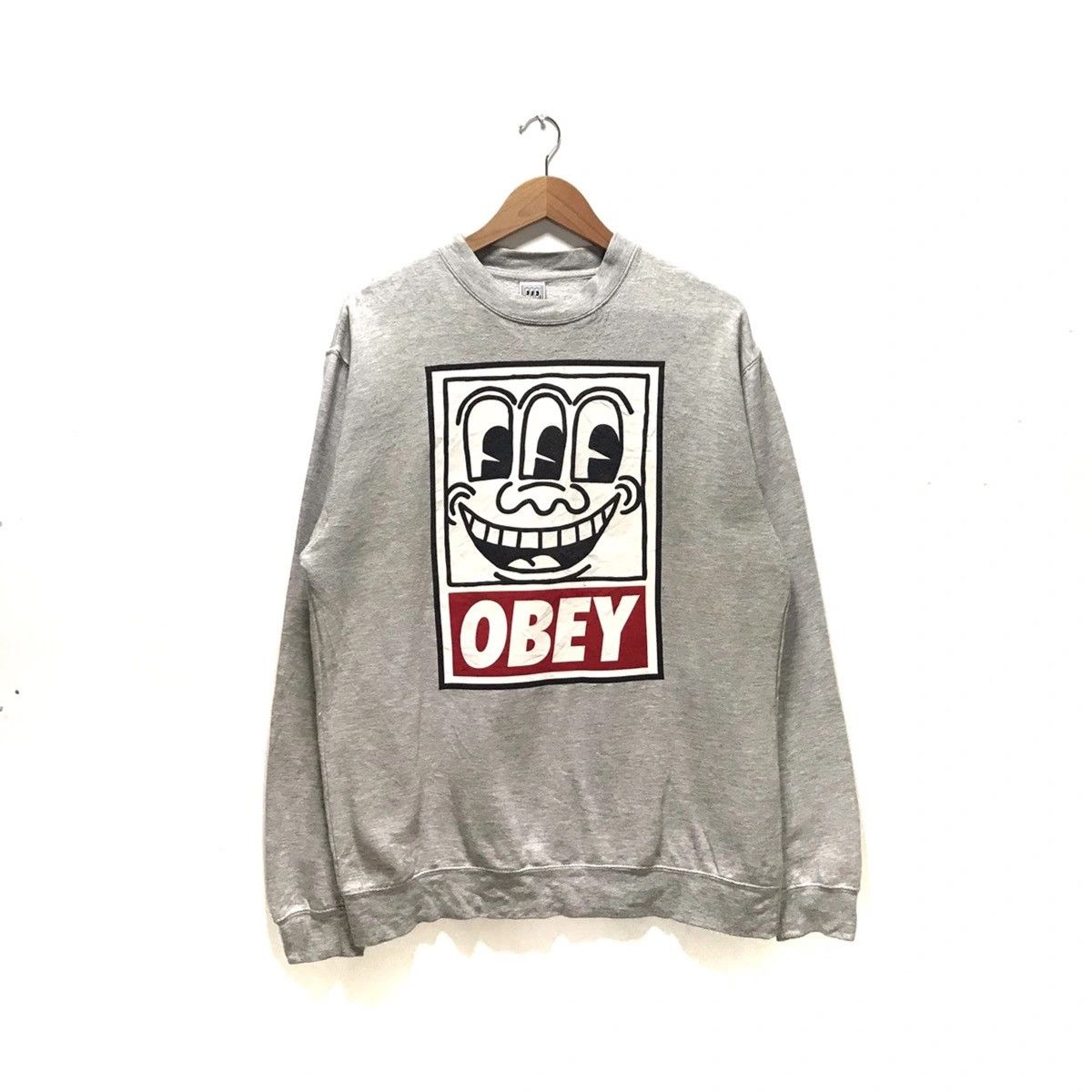 Keith Haring × Obey Vintage Obey X Keith Haring pop art sweatshirt Size US L / EU 52-54 / 3 - 2 Thumbnail