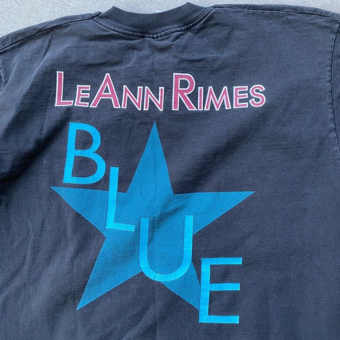 Vintage VTG 90s Leann Rimes 1996 Blue Tour Concert T-Shirt | Grailed