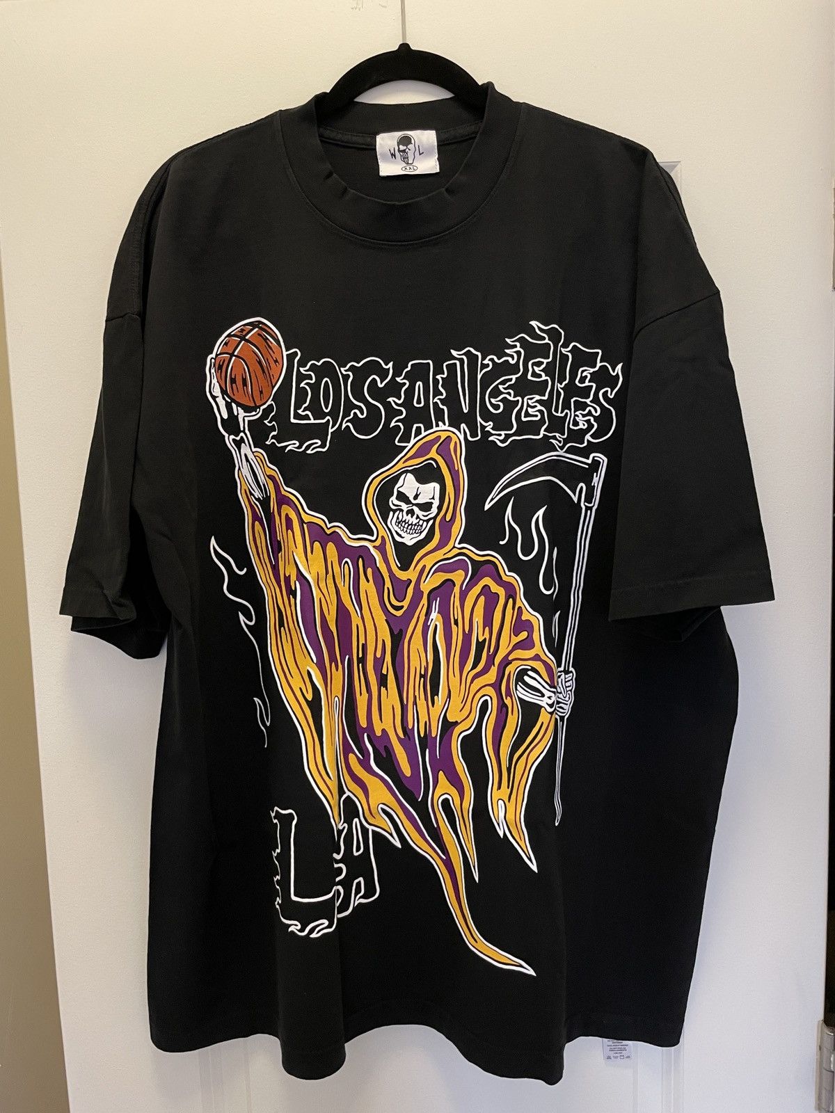 Lakers grim reaper store shirt