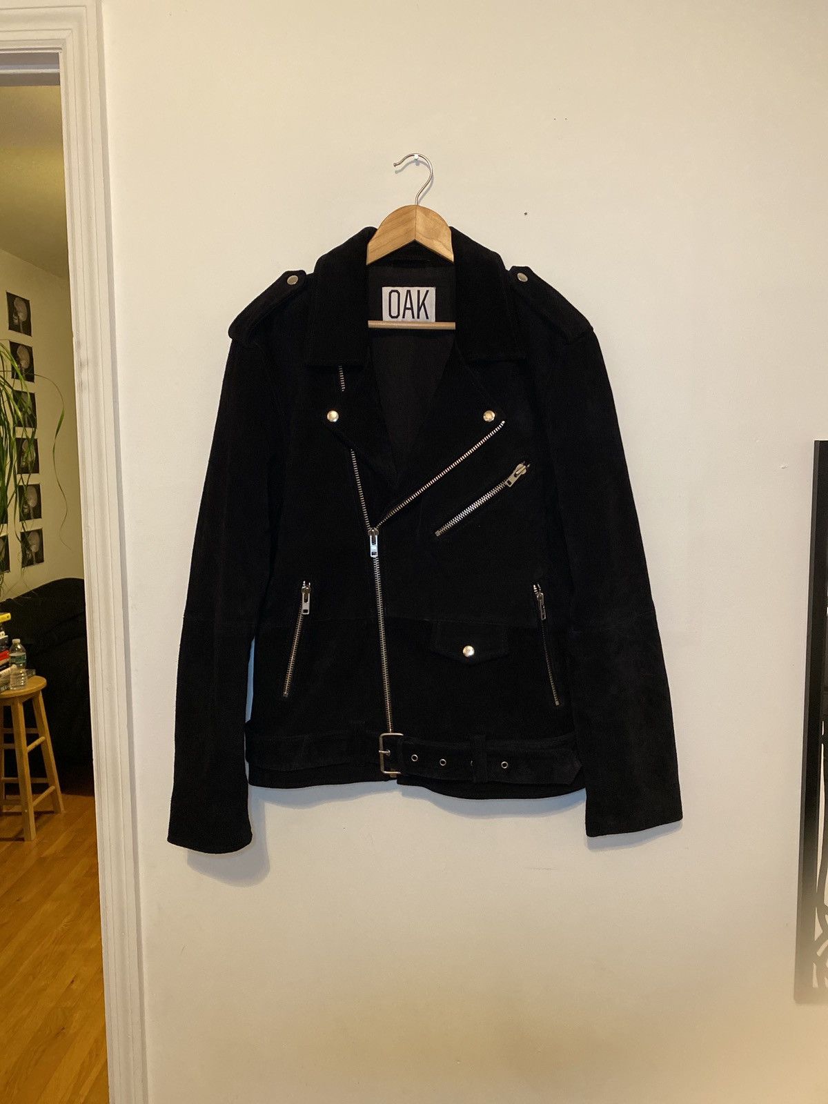 Oak NYC Suede Biker Jacket Grailed