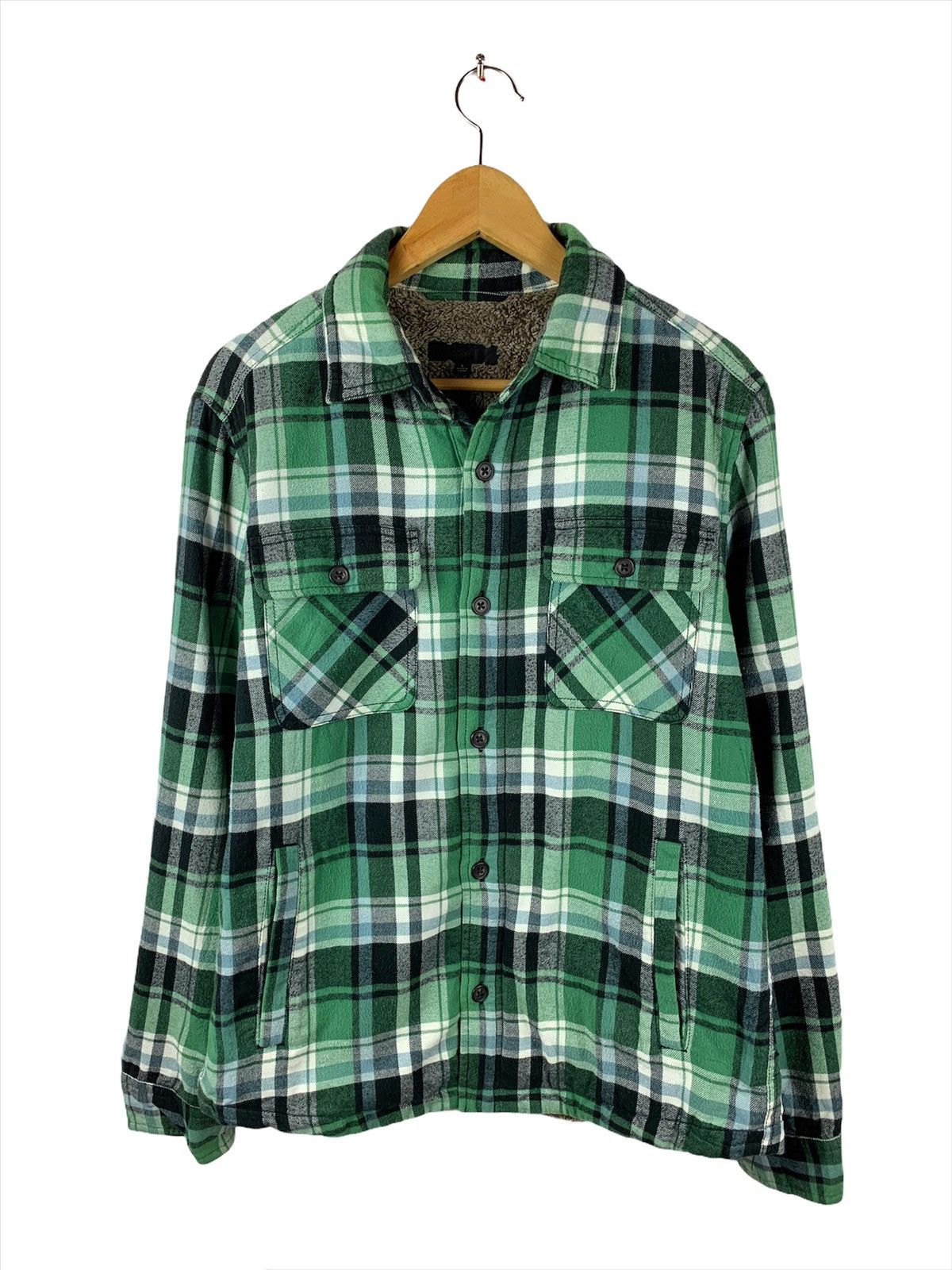 Flannel × Uniqlo Vintage Uniqlo Flannel Double Pocket Size US L / EU 52-54 / 3 - 1 Thumbnail