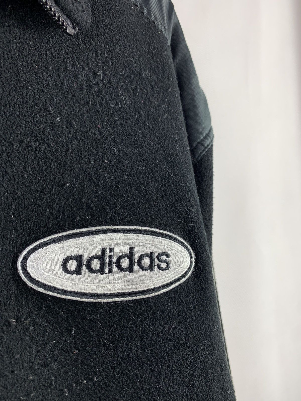 Adidas Vintage Adidas Wool Fleece Zipper Jacket Size US XL / EU 56 / 4 - 4 Thumbnail
