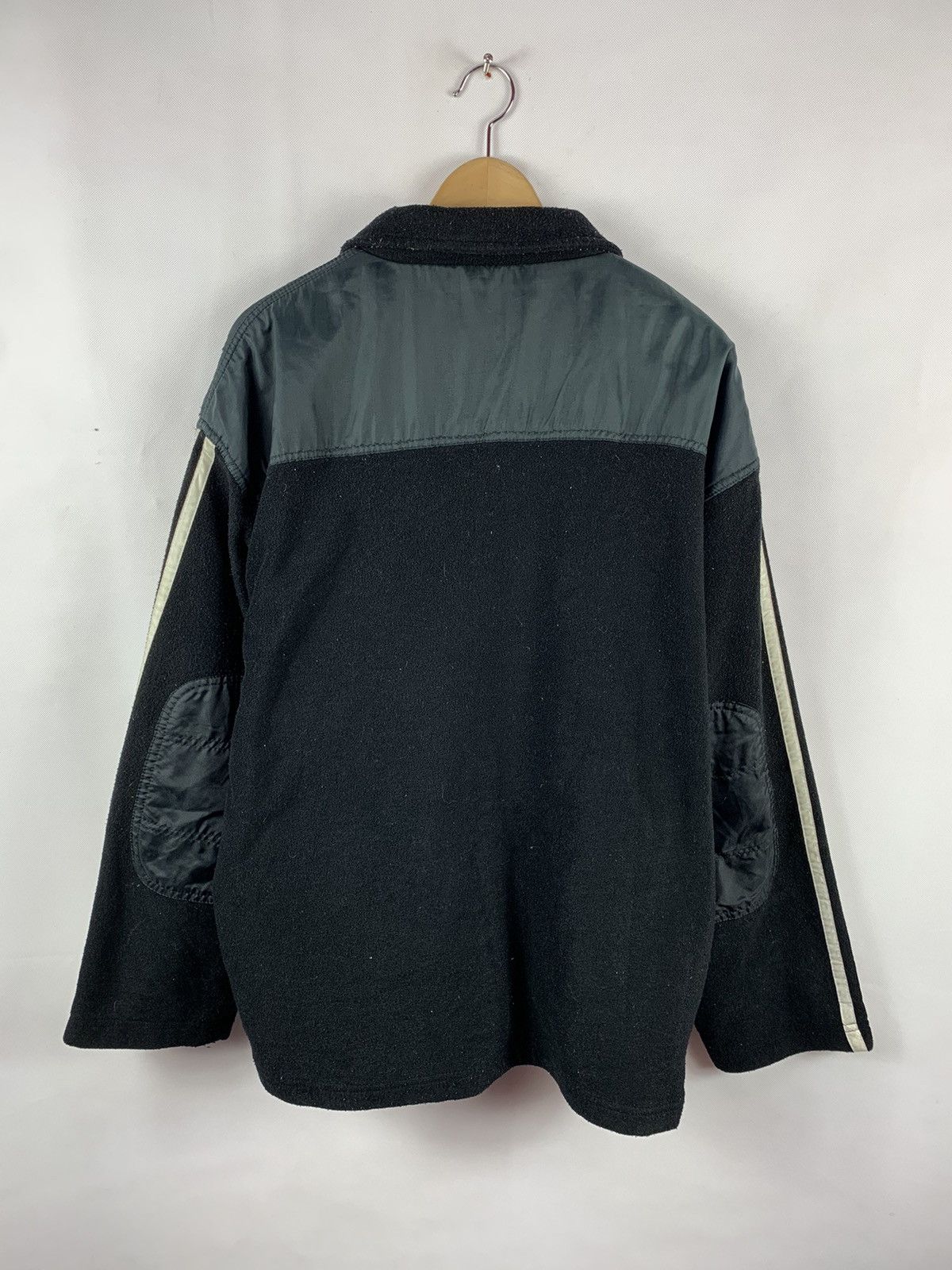 Adidas Vintage Adidas Wool Fleece Zipper Jacket Size US XL / EU 56 / 4 - 2 Thumbnail