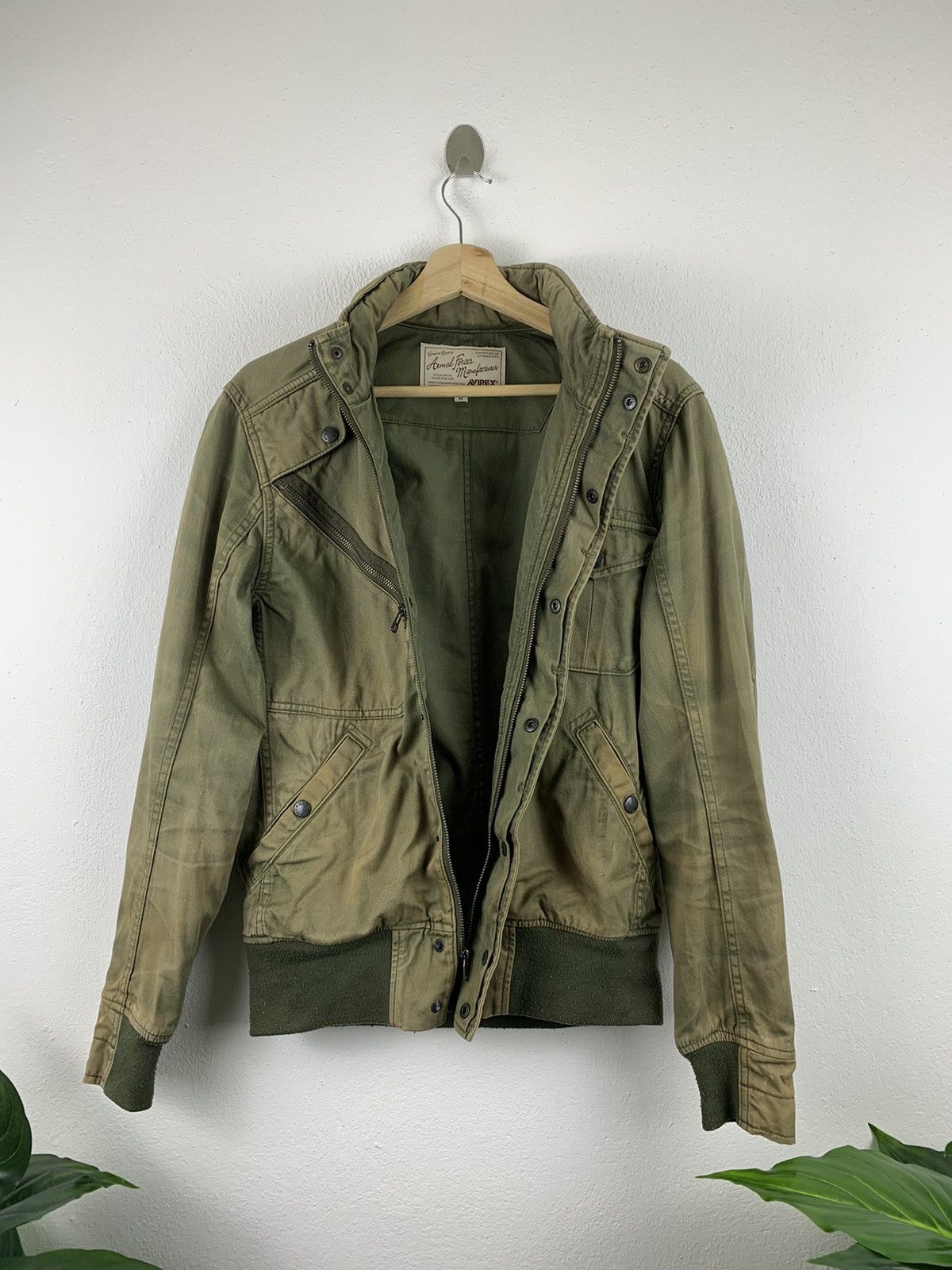 ジャケット・アウター Vintage Remake - Short Military Jacket VINTAGE AVIREX ZIP UP MILITARY JACKET - Light Jackets