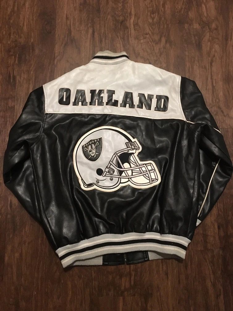 NFL Oakland Raiders Faux Leather Jacket 