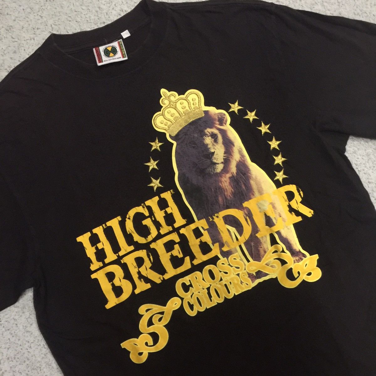Cross Colours Vintage Cross Colours HIGH BREEDER Hip Hop Rap Tees Shirt Size US L / EU 52-54 / 3 - 2 Thumbnail