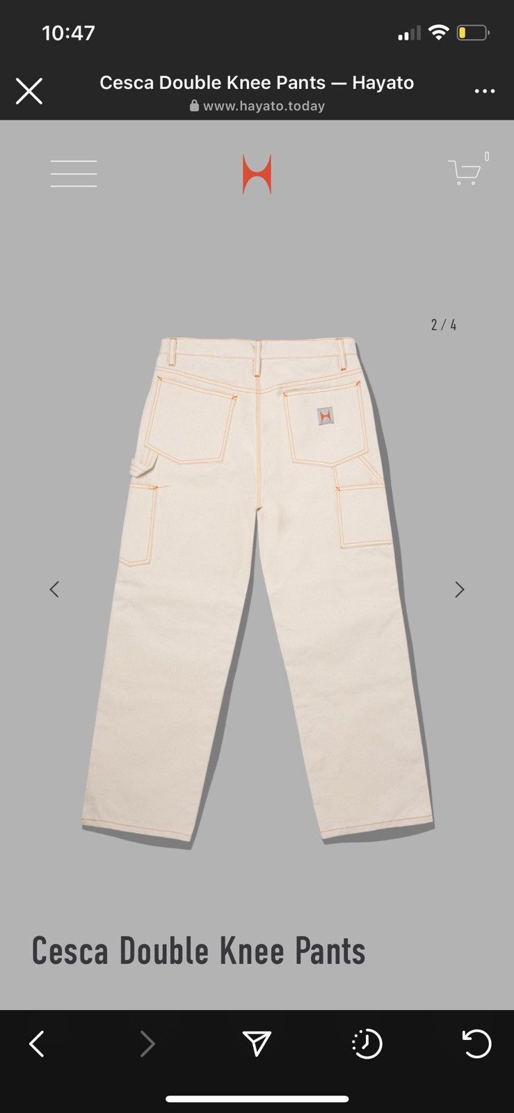 パンツ hayato today Cesca Double Knee Pants hayato today Cesca Double Knee Pants