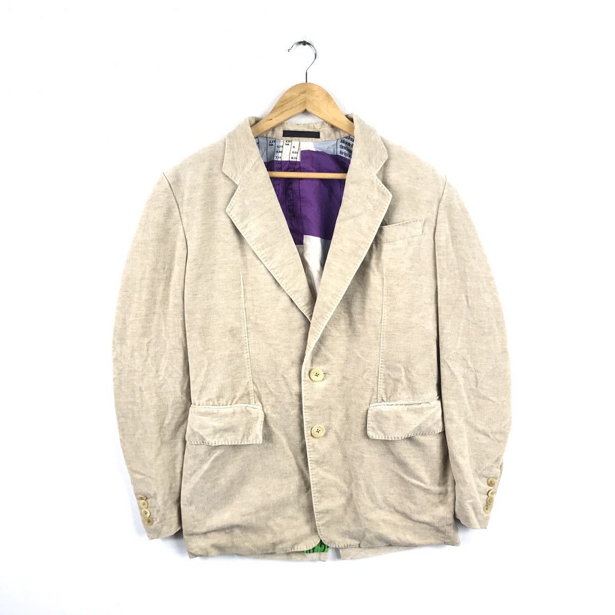 Yohji Yamamoto Yohji Yamamoto Y’S For Men Art Paris Blazer Made in Japan Size 42R - 6 Thumbnail