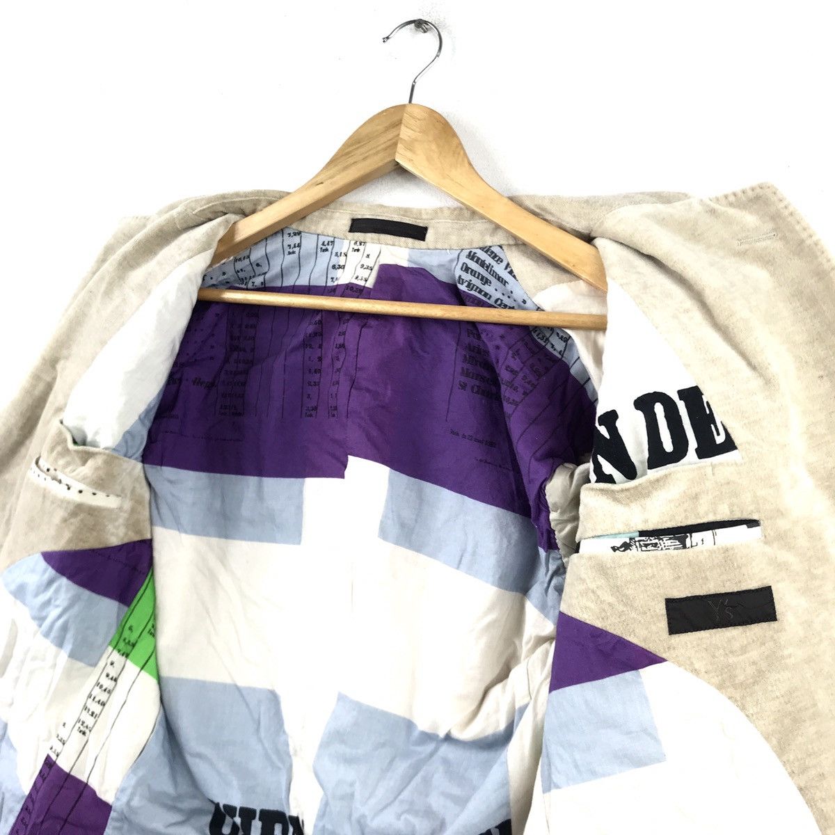 Yohji Yamamoto Yohji Yamamoto Y’S For Men Art Paris Blazer Made in Japan Size 42R - 2 Thumbnail
