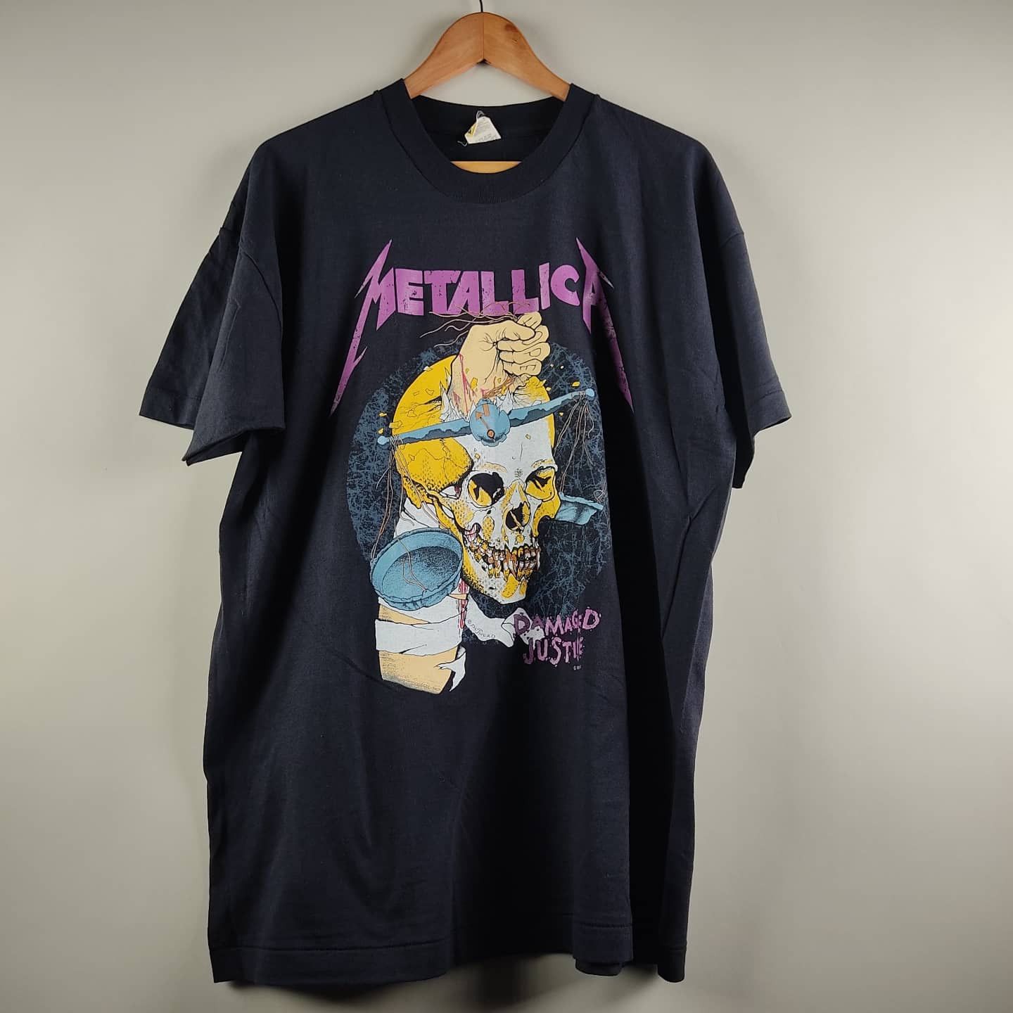 Vintage 1988 Metallica Damaged Justice | Grailed