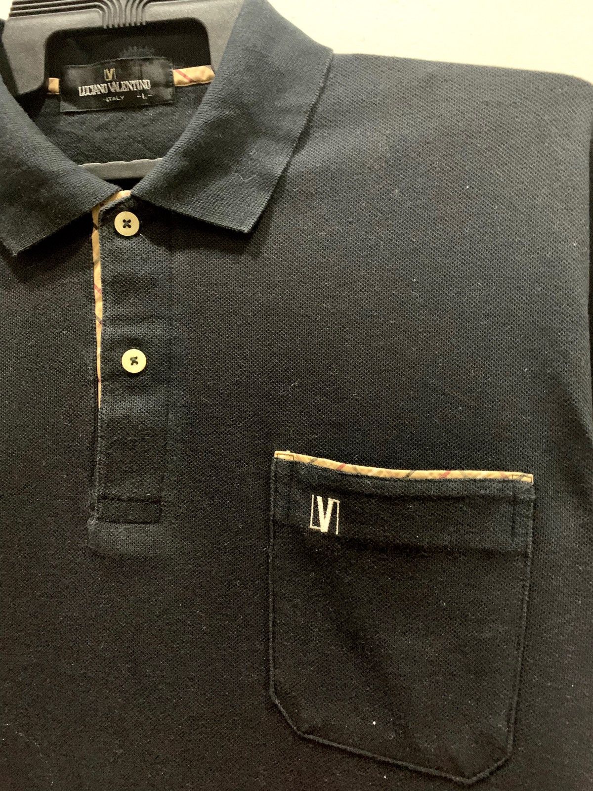 Japanese Brand × Vintage LUCIANO VALENTINO ITALY Long Sleeve Shirt Size L Fit M Size US M / EU 48-50 / 2 - 3 Thumbnail