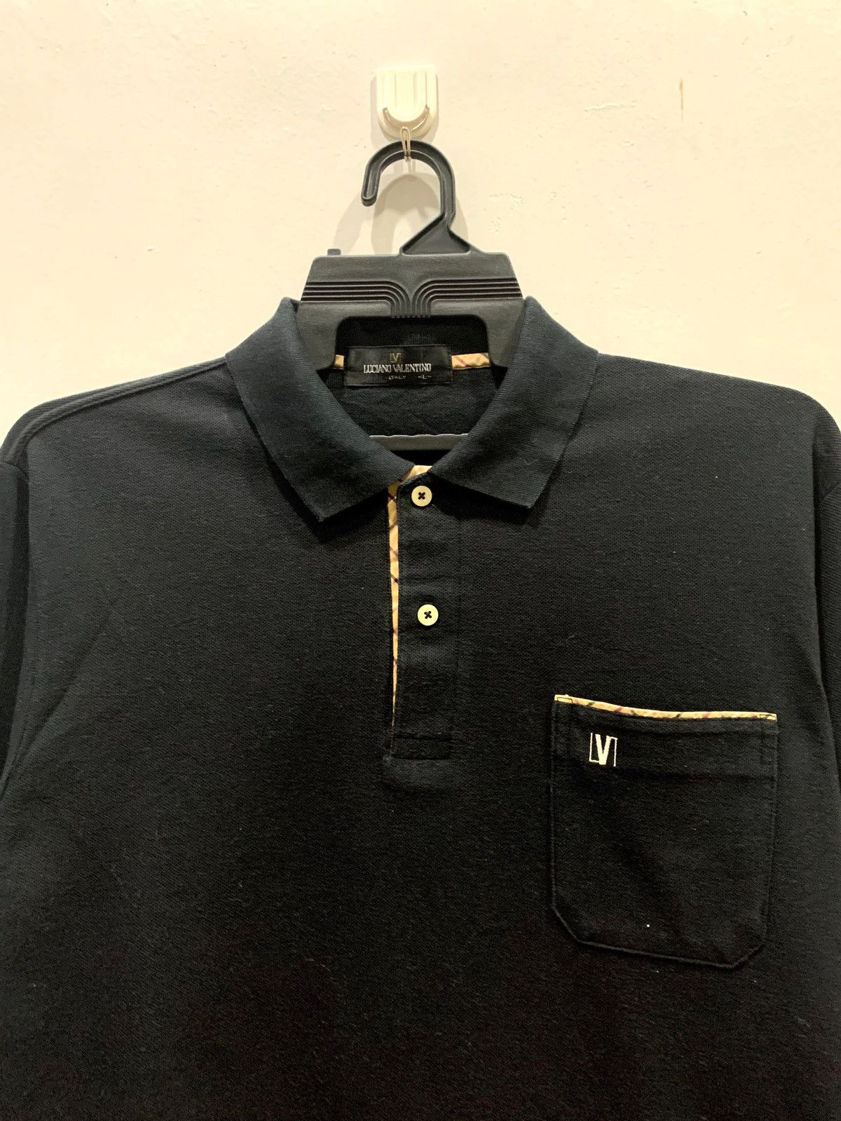Japanese Brand × Vintage LUCIANO VALENTINO ITALY Long Sleeve Shirt Size L Fit M Size US M / EU 48-50 / 2 - 2 Thumbnail