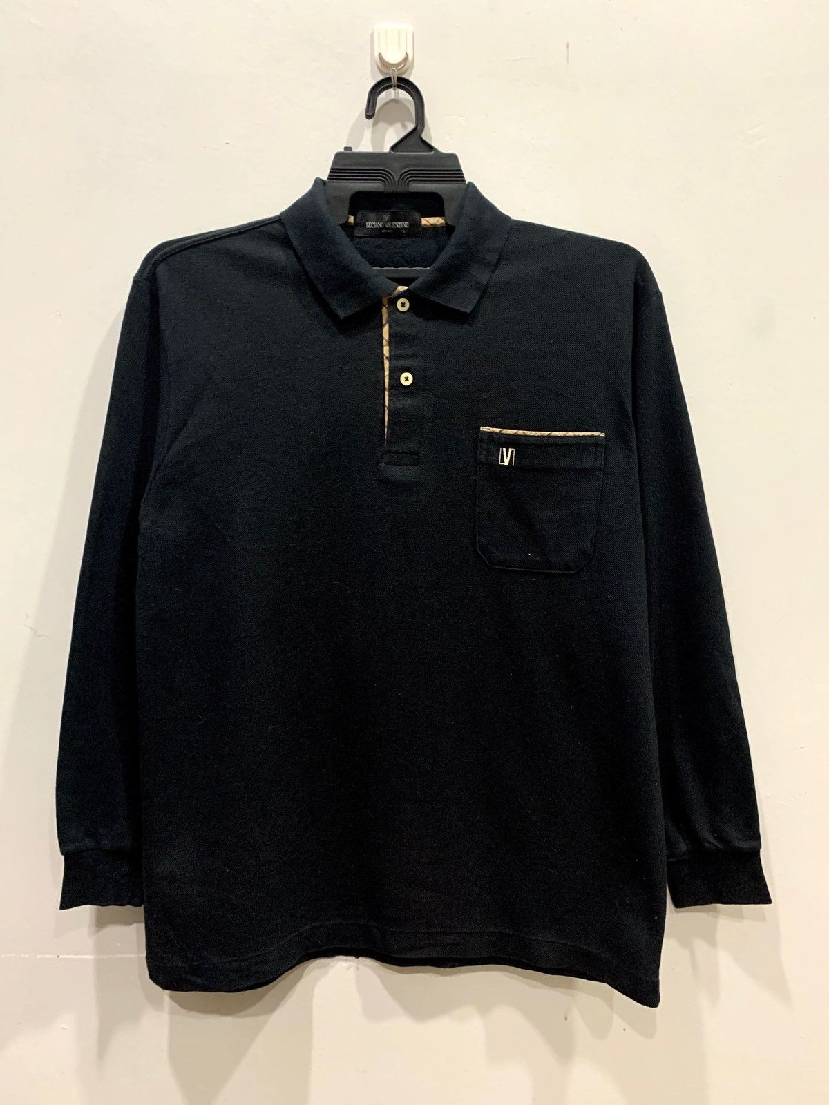 Japanese Brand × Vintage LUCIANO VALENTINO ITALY Long Sleeve Shirt Size L Fit M Size US M / EU 48-50 / 2 - 1 Thumbnail