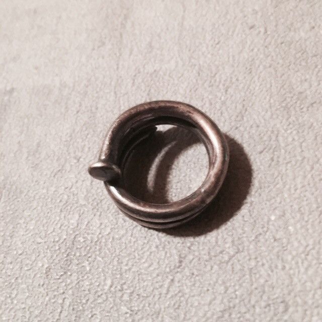 Carol Christian Poell 925 Silver Spiral Nail Ring | Grailed