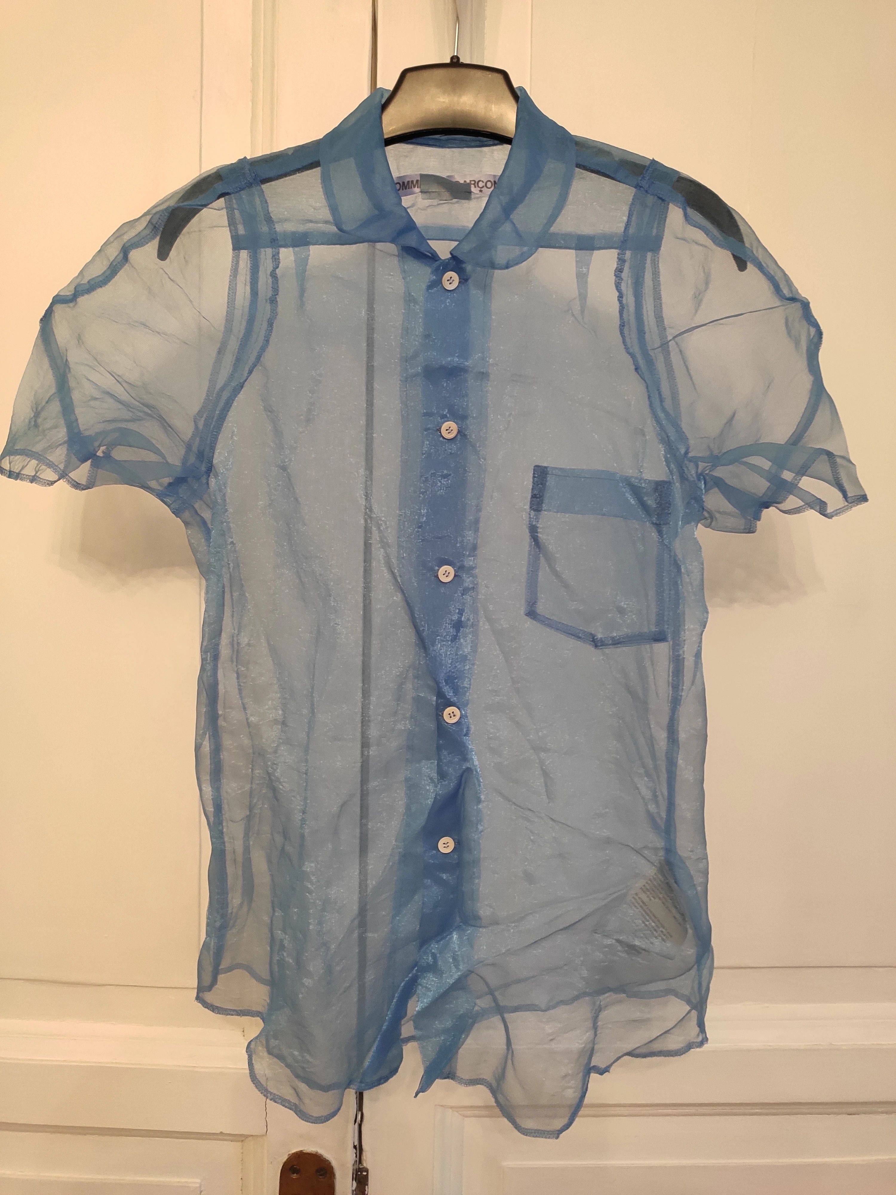Comme des Garcons ARCHIVE! AD2003 Transparent blouse.Like Jean Paul Gaultier Size M / US 6-8 / IT 42-44 - 1 Thumbnail