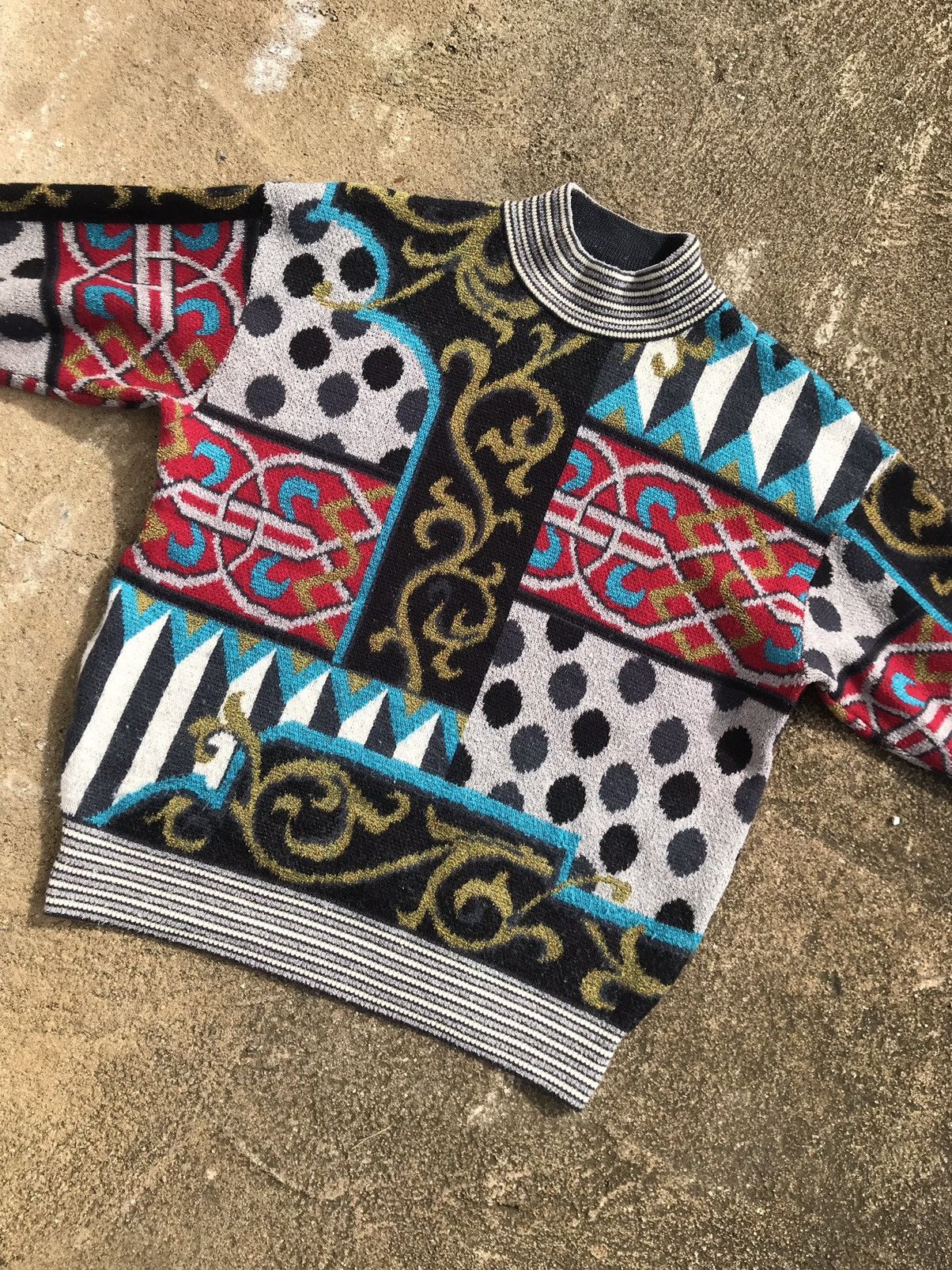 Japanese Brand × Vintage × Yoshiyuki Konishi Vintage Ficce Uomo Knitwear by Yoshiyuki Konishi Size US L / EU 52-54 / 3 - 2 Thumbnail
