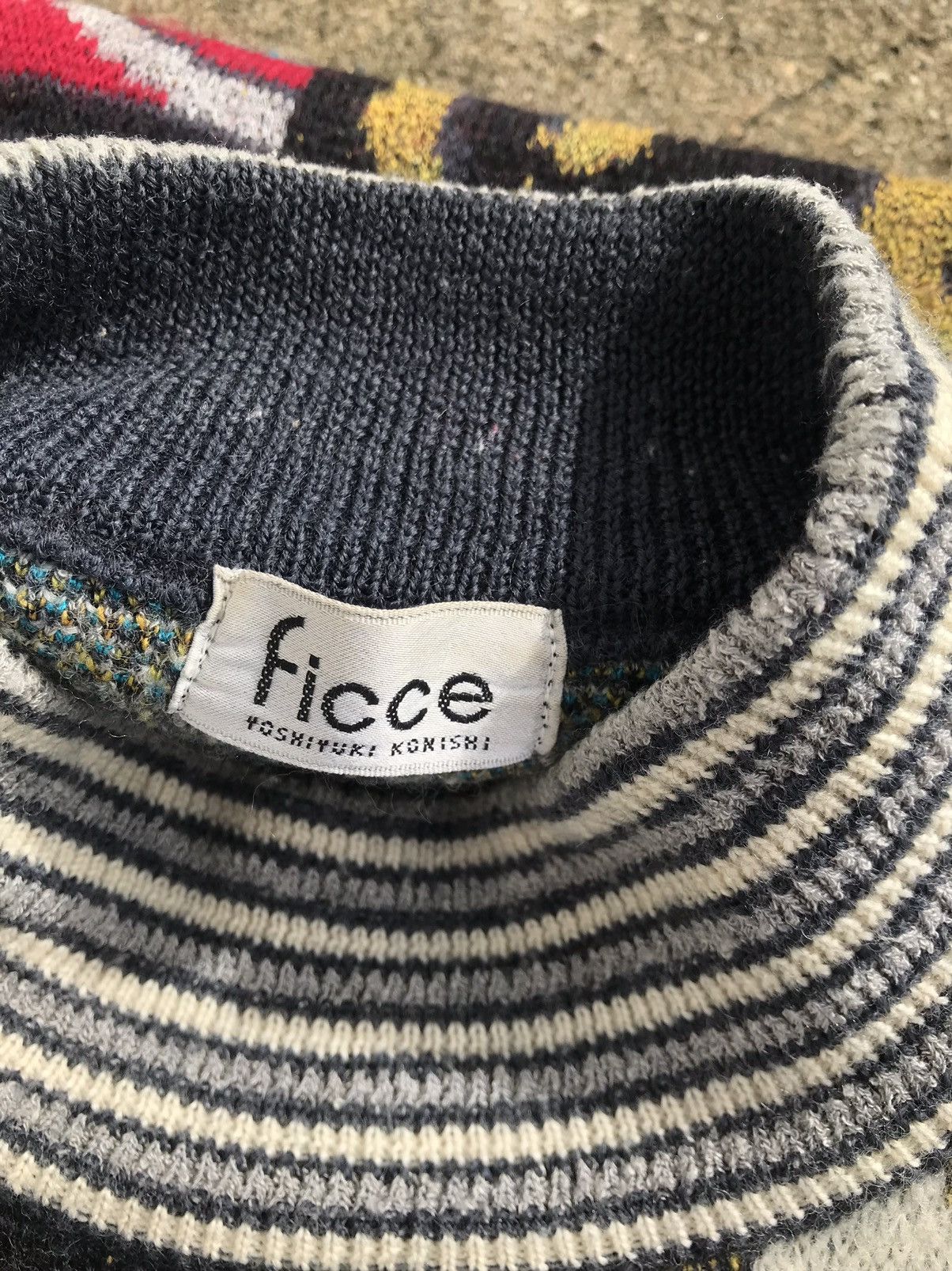Japanese Brand × Vintage × Yoshiyuki Konishi Vintage Ficce Uomo Knitwear by Yoshiyuki Konishi Size US L / EU 52-54 / 3 - 6 Thumbnail