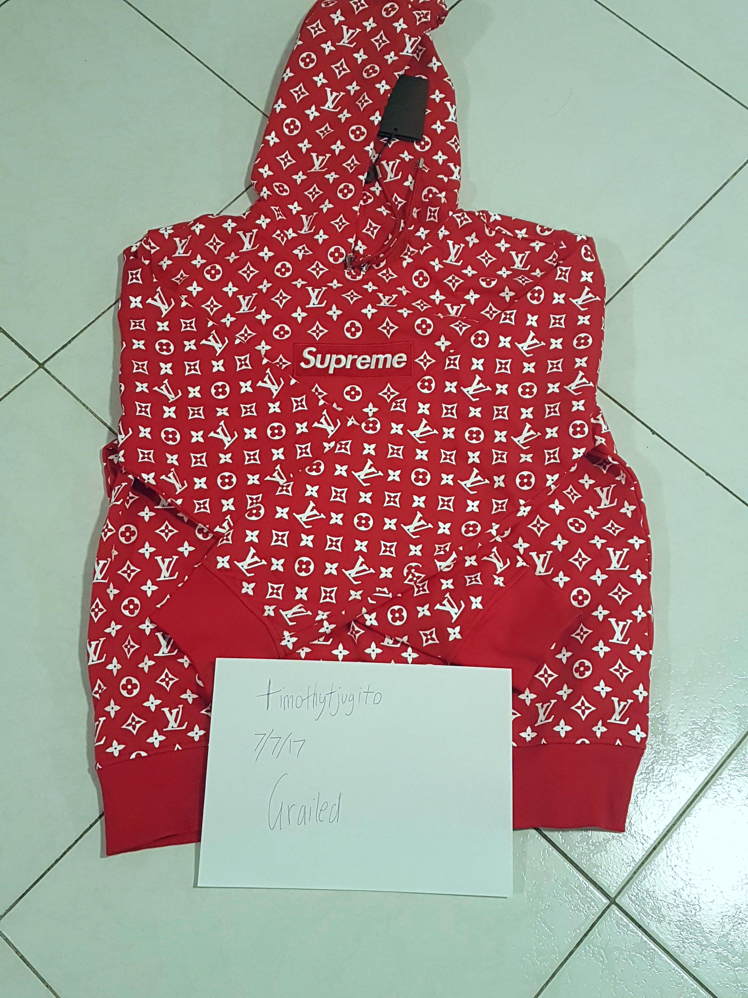 Get Buy Supreme x Louis Vuitton Hoodie Cheap 