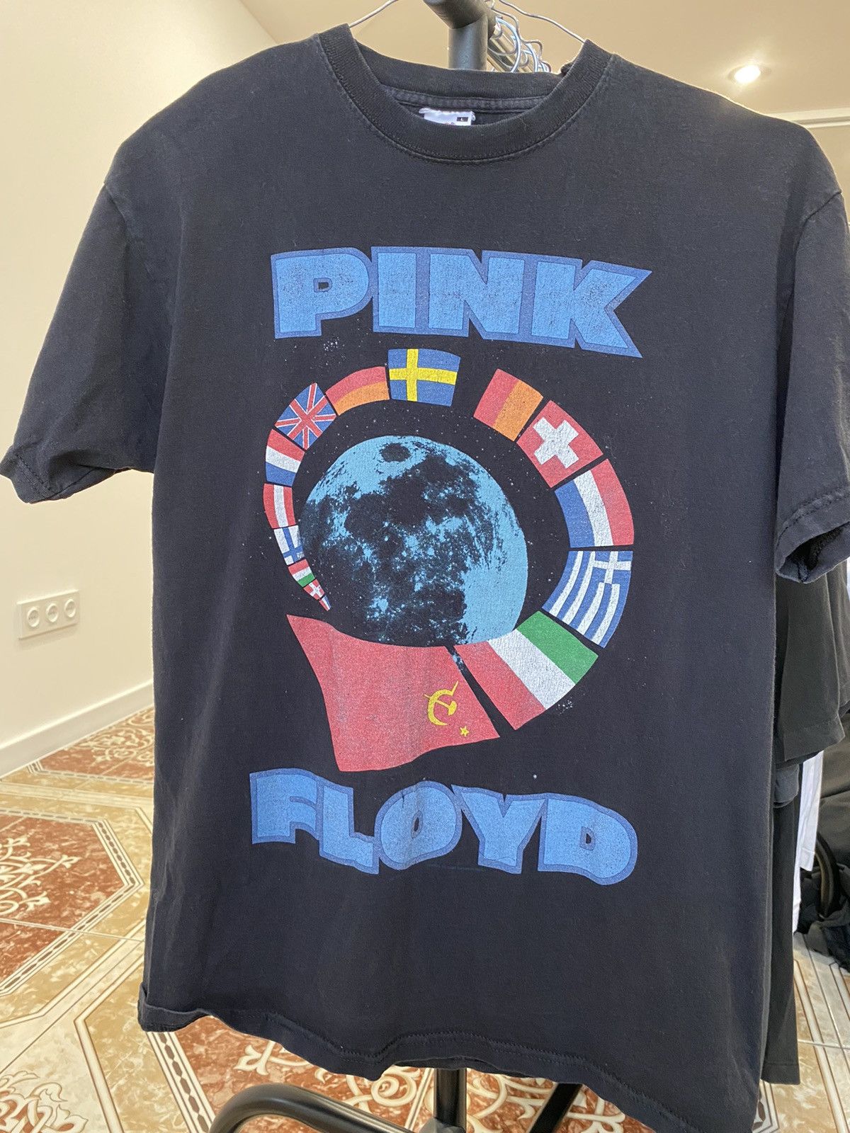 T-shirt Pink Floyd Vintage Homme - Taille M/L - Couleur Gris - Style Décontracté Grande Taille