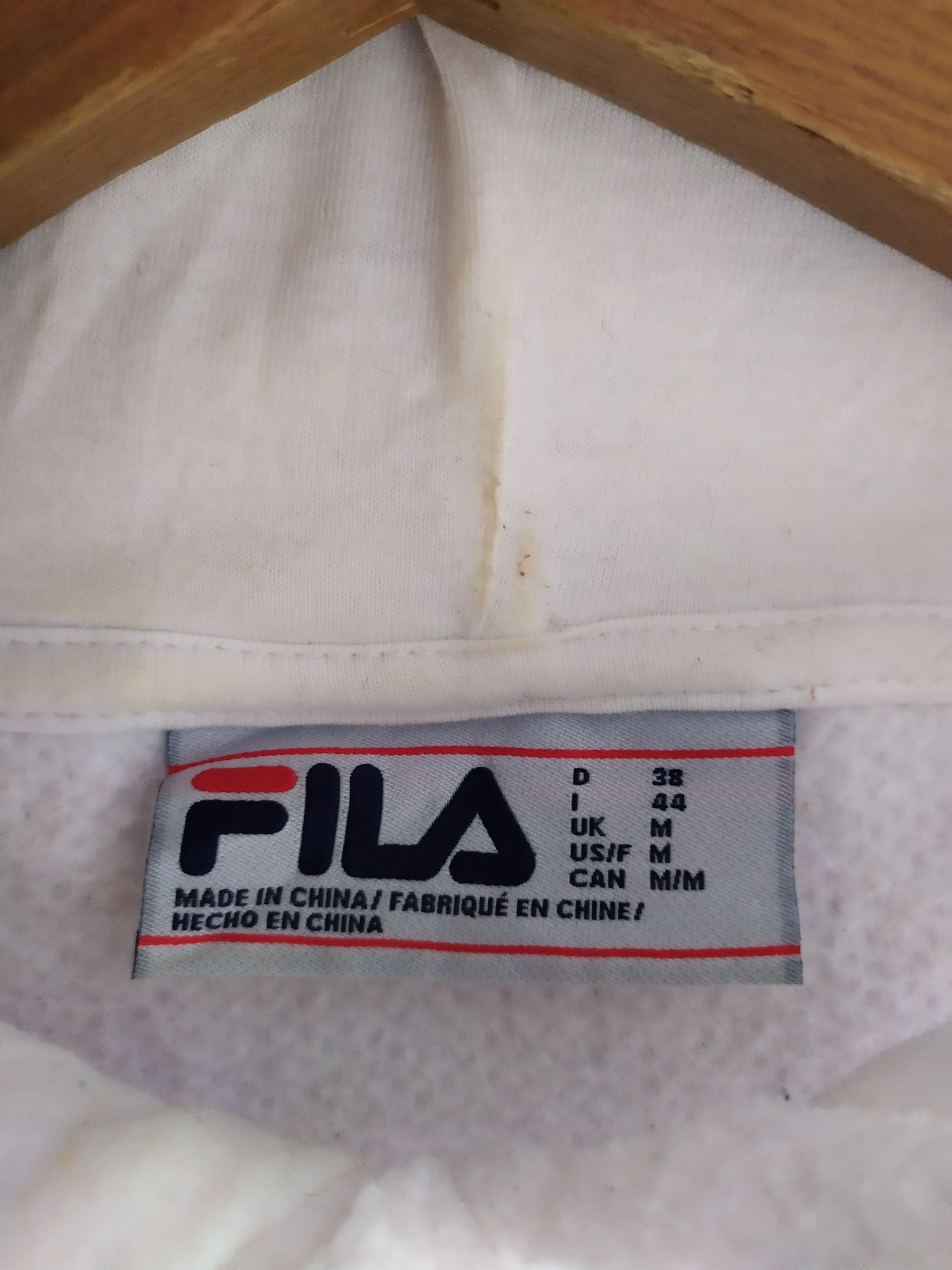 Vintage fila sherpa hoodie sweatshirt size S
