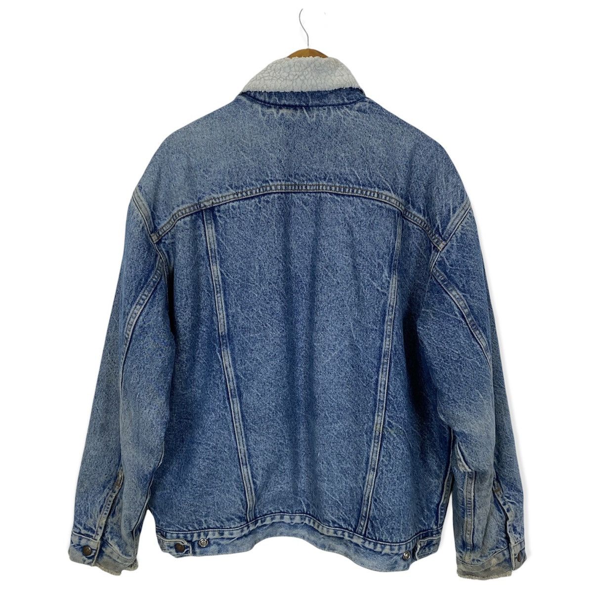 Levi's AUTHENTIC LEVI'S SHERPA LINING DISTRESSED DENIM JACKET Size US L / EU 52-54 / 3 - 2 Thumbnail