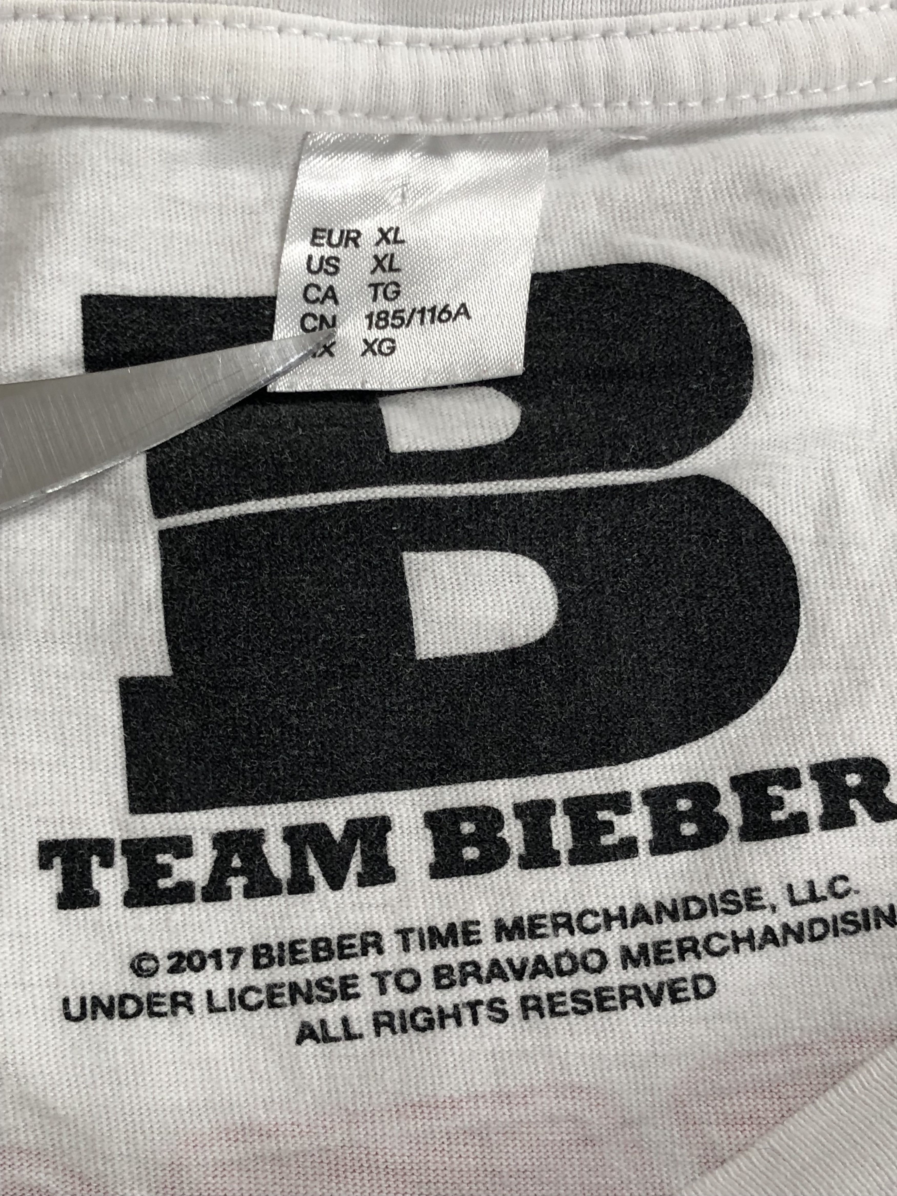Band Tees Vintage 2017 Justin Bieber (Ariana Grande Taylor Swift) Size US XL / EU 56 / 4 - 12 Thumbnail