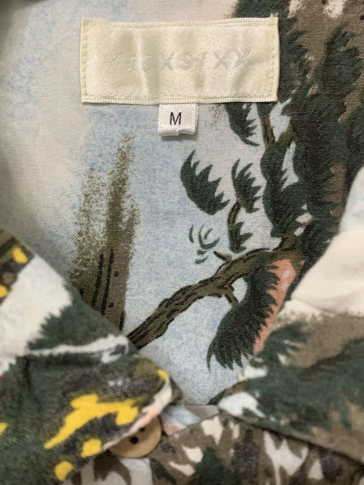 Japanese Brand Five Storeys Pagoda Pattern Rayon Hawaiian Shirt Size US M / EU 48-50 / 2 - 9 Thumbnail