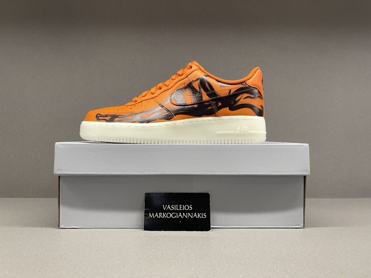Nike Nike Air Force 1 Low Orange Skeleton Size US 8.5 / EU 41-42 - 1 Thumbnail