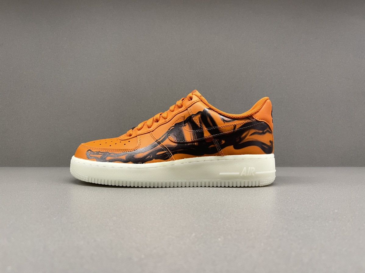Nike Nike Air Force 1 Low Orange Skeleton Size US 8.5 / EU 41-42 - 4 Thumbnail