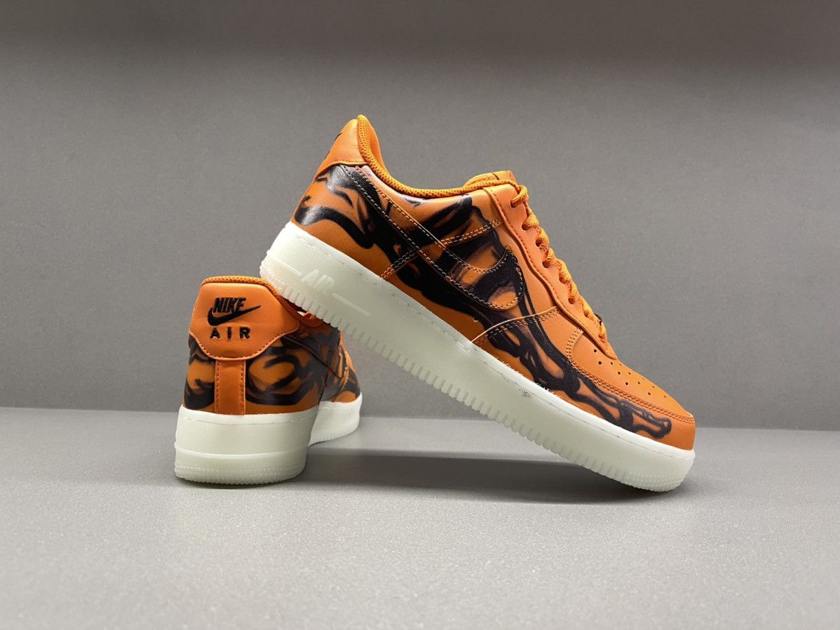 Nike Nike Air Force 1 Low Orange Skeleton Size US 8.5 / EU 41-42 - 6 Thumbnail