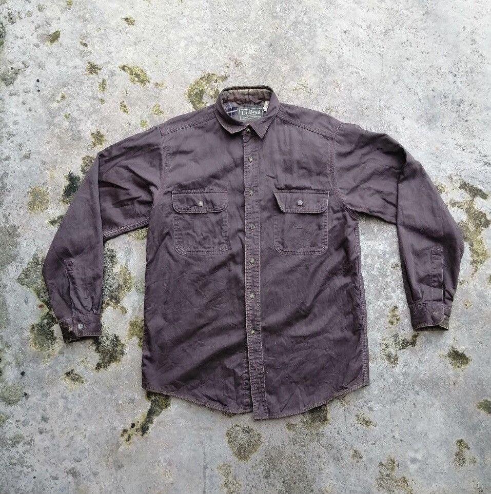 L.L. Bean LL Bean Shirt Button Up OMS 96 Distressed Size US S / EU 44-46 / 1 - 1 Thumbnail