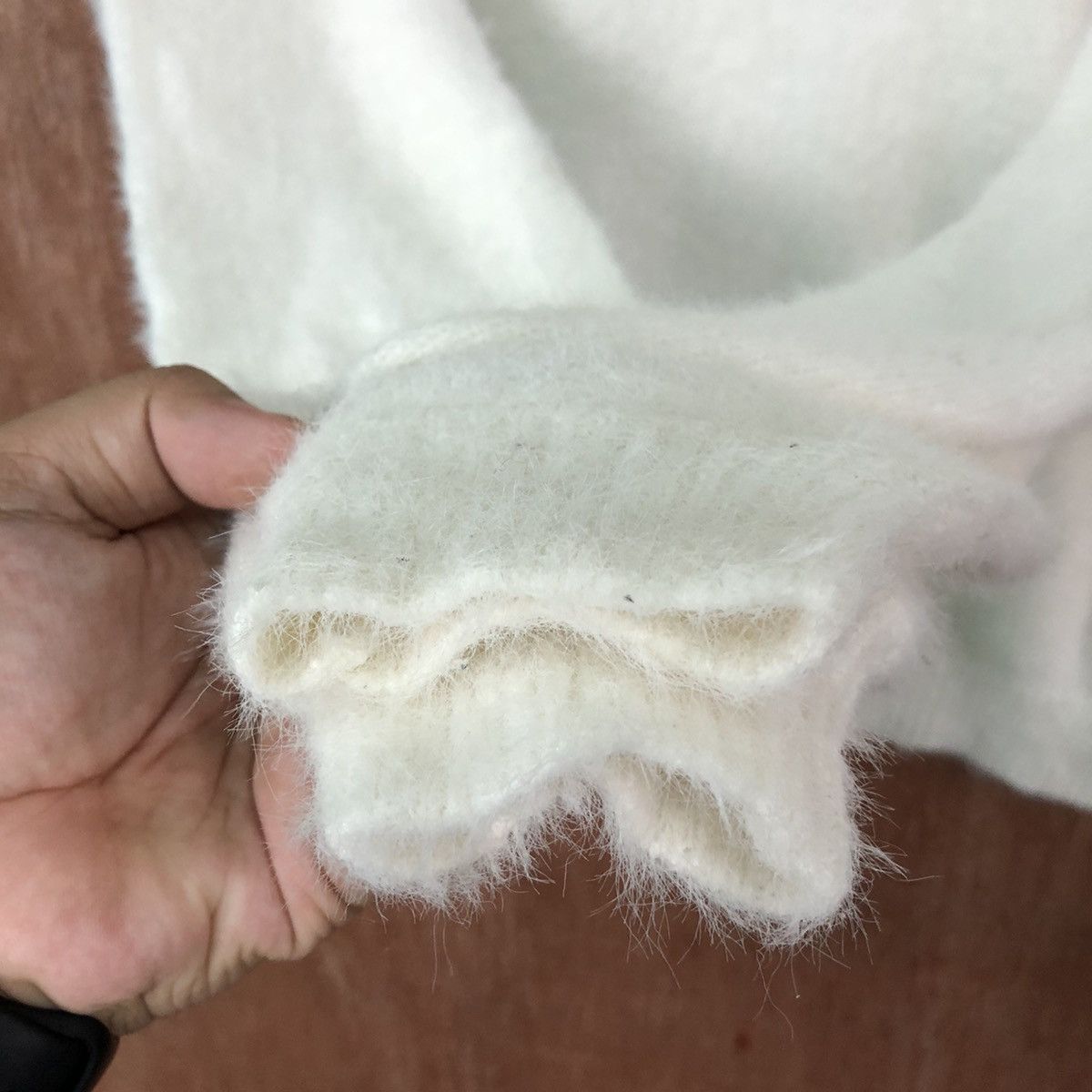 Index Index White Shag Shaggy Fur Mohair knitwear #6424 Size US M / EU 48-50 / 2 - 4 Thumbnail